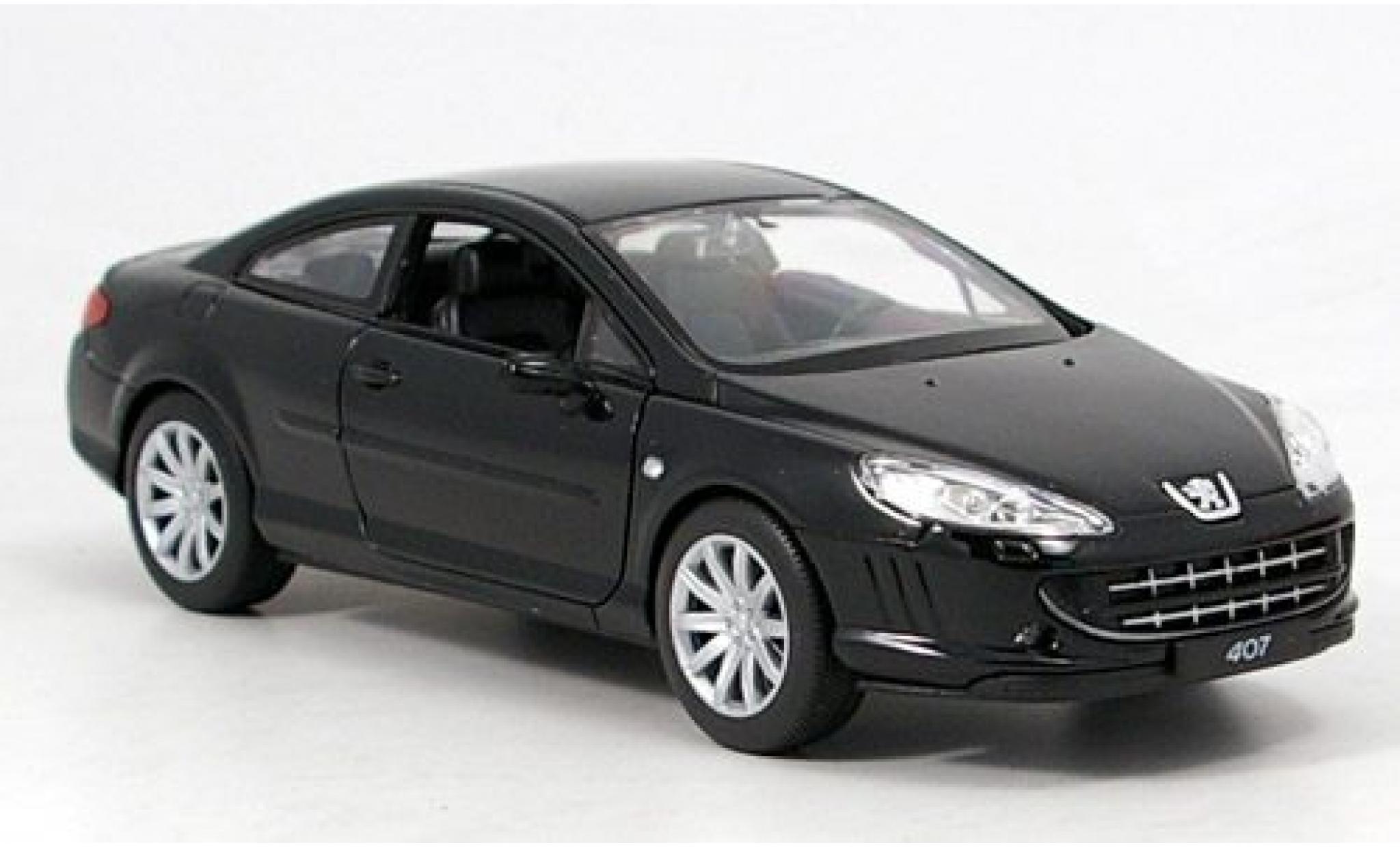 Peugeot 407 1/24 Welly Coupe black 1:24 diecast model cars