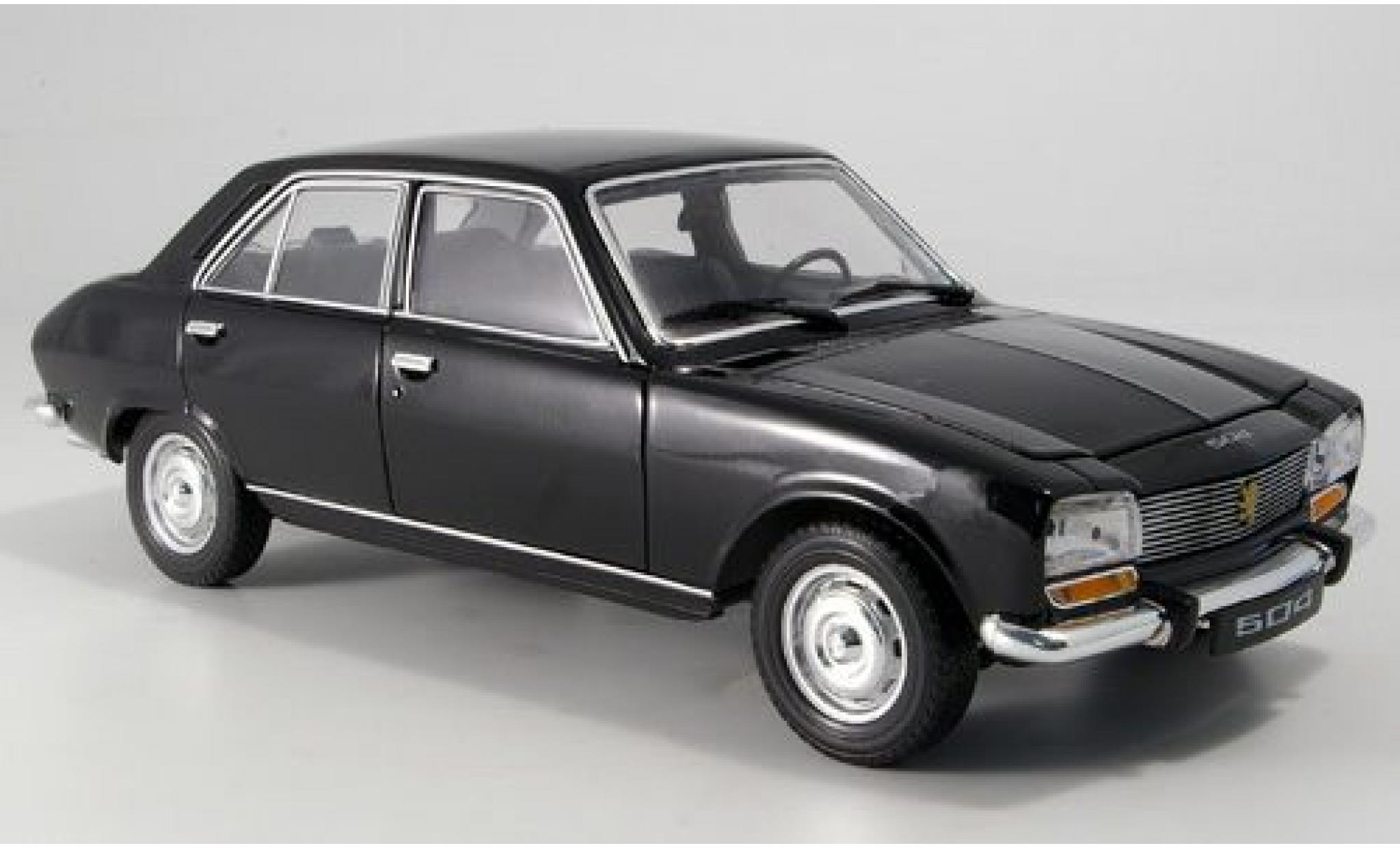 Peugeot 504 1/18 Welly black 1975 1:18 diecast model cars