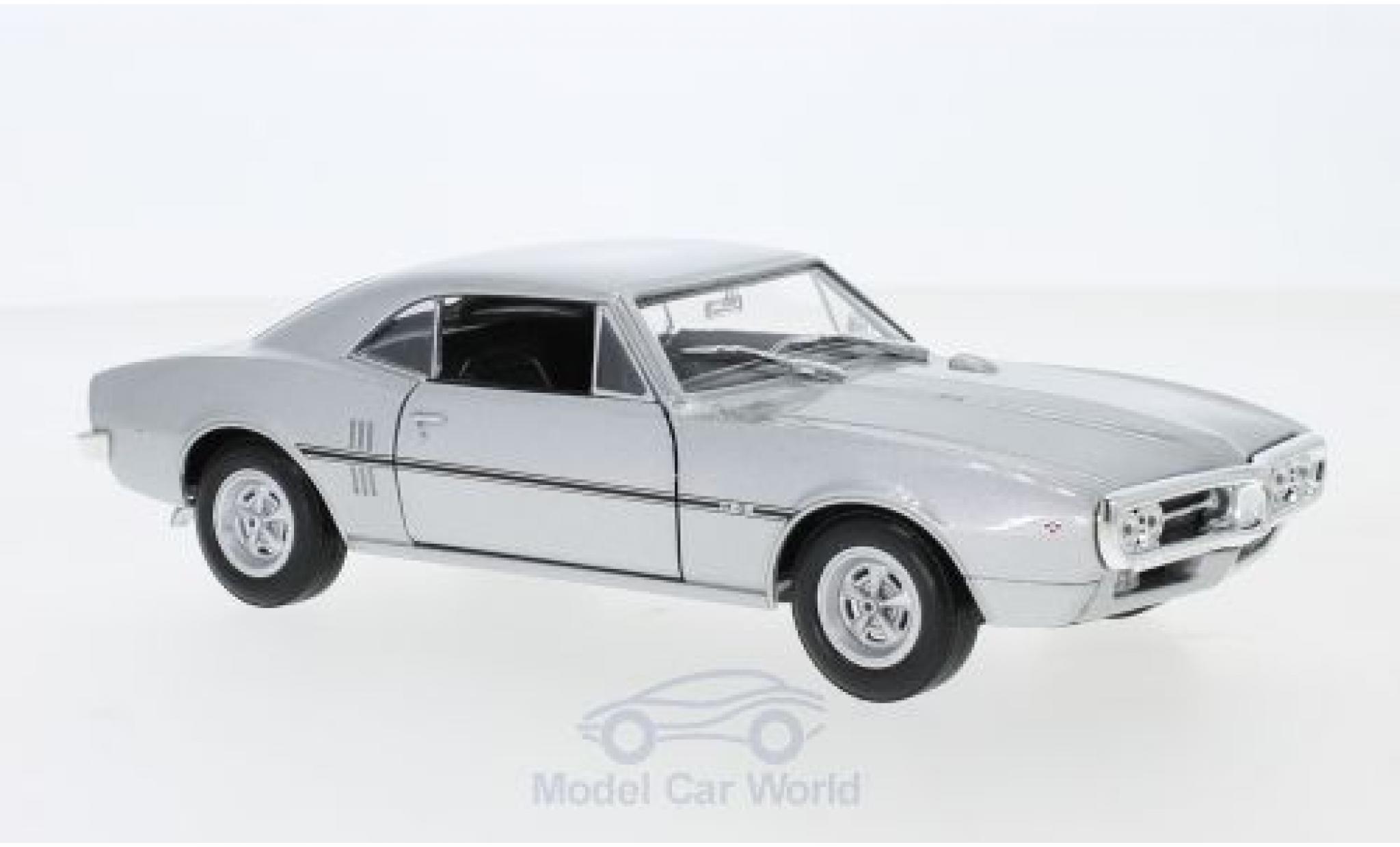 Pontiac Firebird 1/24 Welly grey 1967 diecast model cars