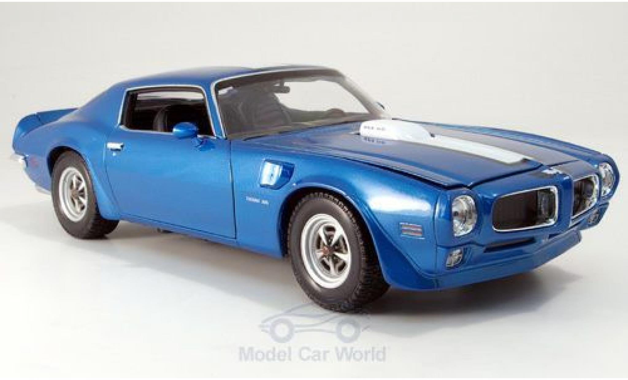 Pontiac Firebird 1972 1/18 Welly Trans Am blue 1972 diecast model cars