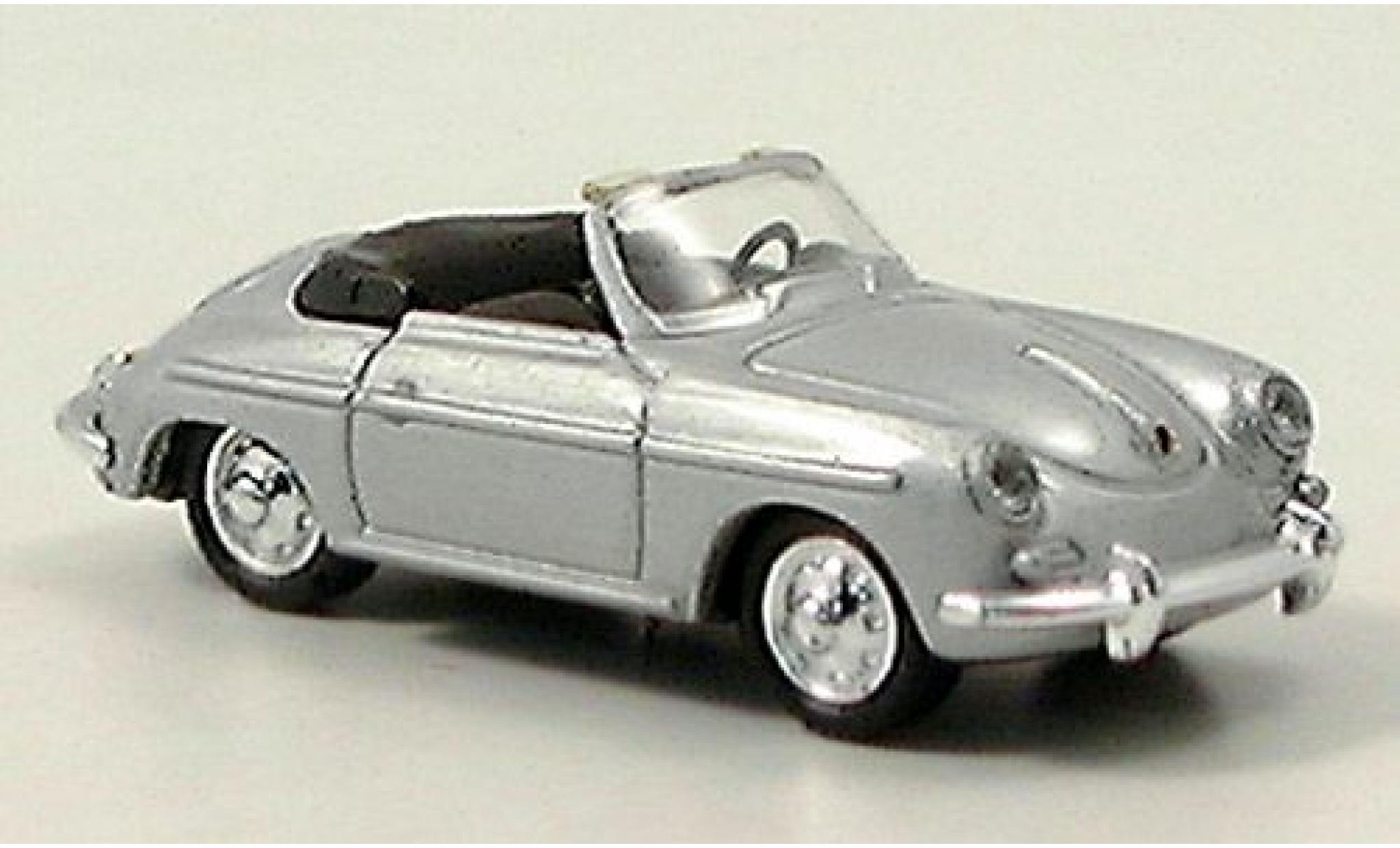 Porsche 356 1/87 Welly B Convertible silver 1:87 diecast model cars