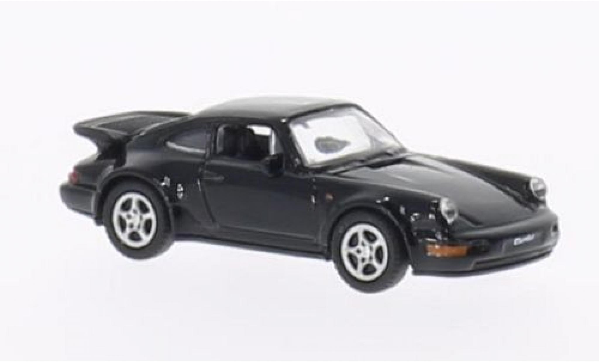 Porsche 964 Turbo 1/87 Welly 911  black 1:87 diecast model cars