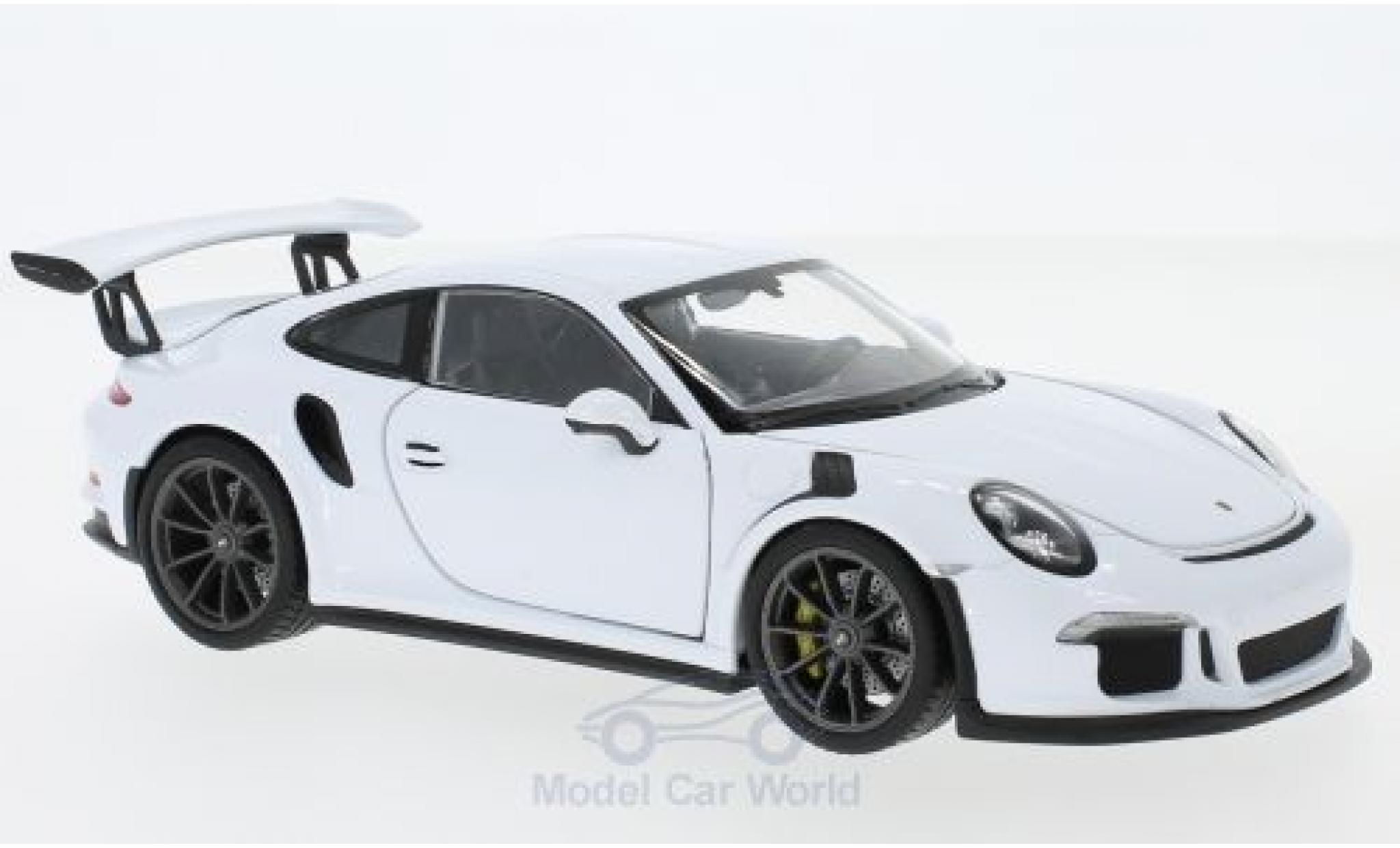 Porsche 991 GT3 RS 1/24 Welly 911 () GT3 RS white 2015 diecast model cars