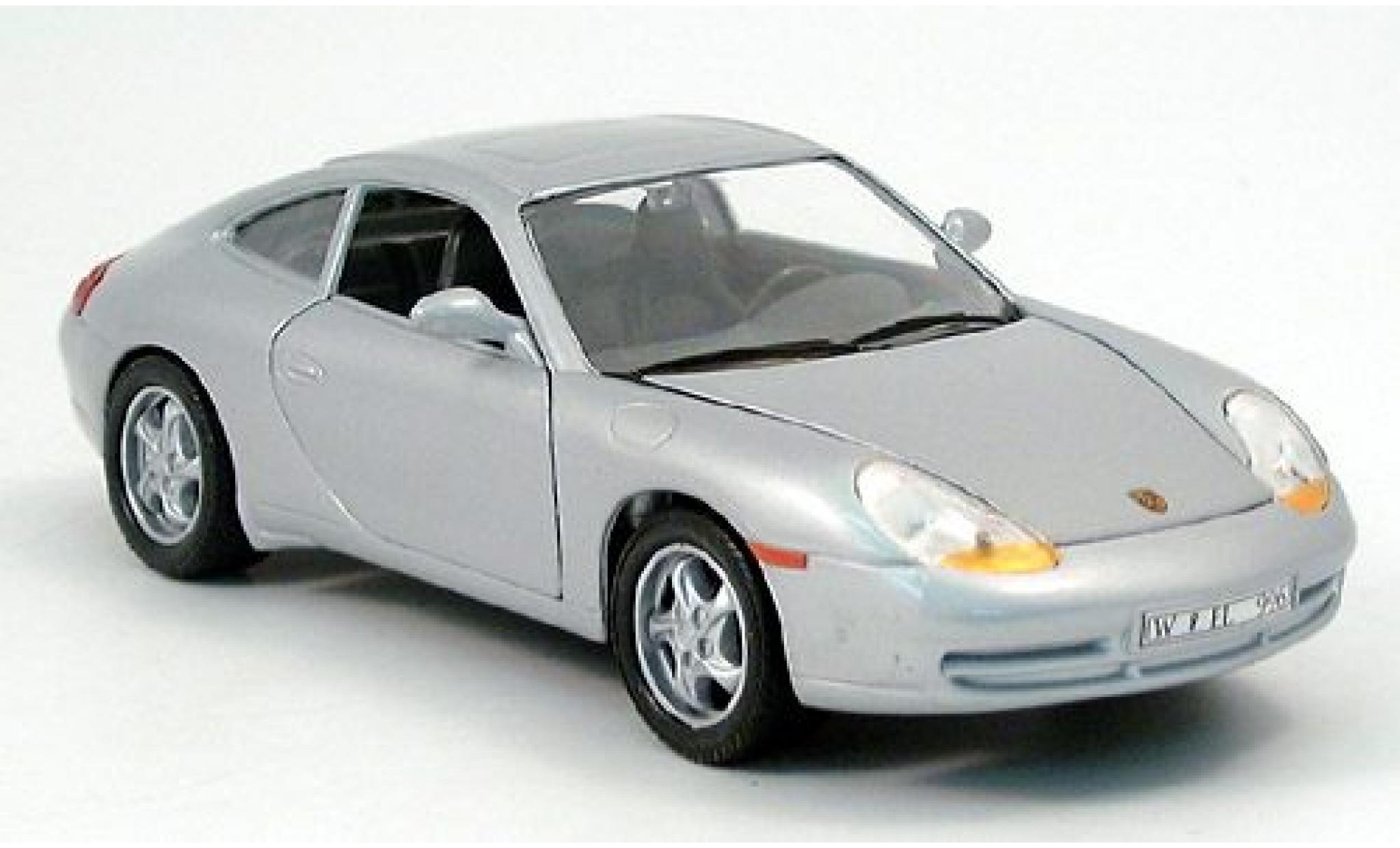 Porsche 996 1/24 Welly 911  silver 1997 1:24 diecast model cars