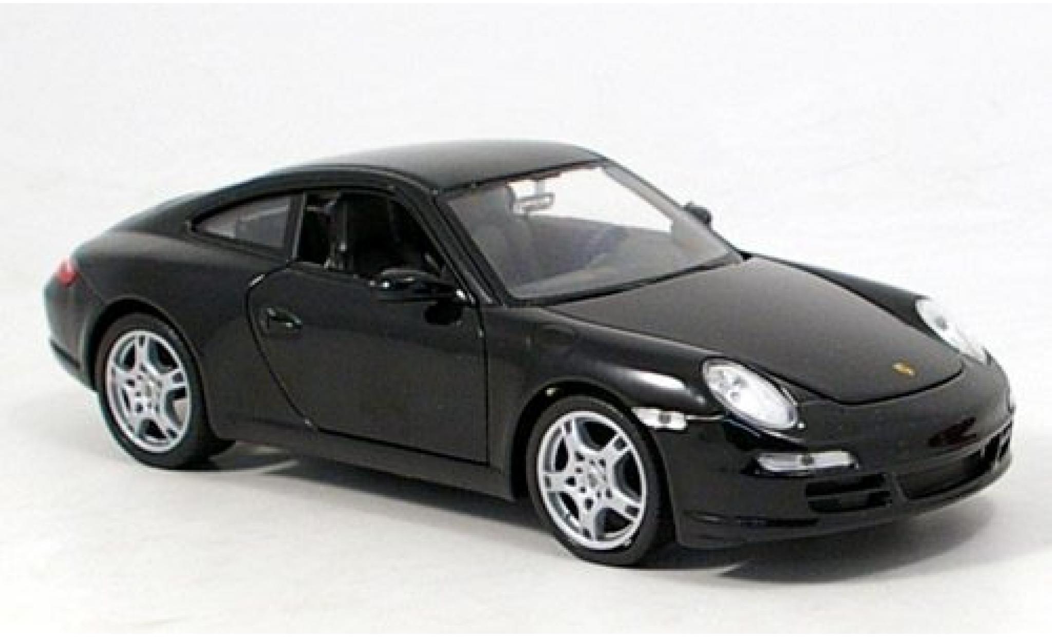 Porsche 997 S 1/24 Welly 911  Carrera black 1:24 diecast model cars