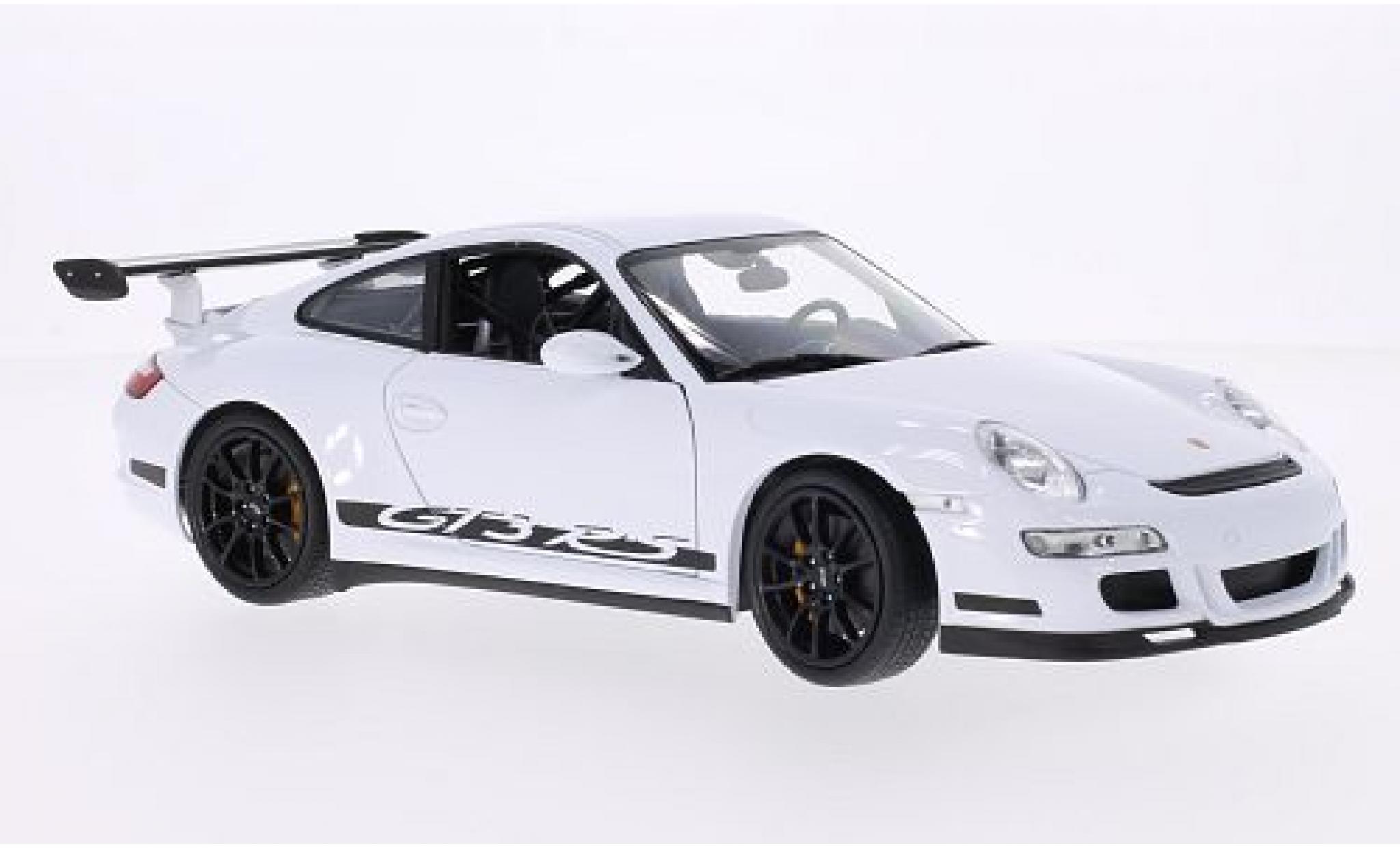 Porsche 997 GT3 RS 1/18 Welly 911 () GT3 RS white/Dekor diecast model cars