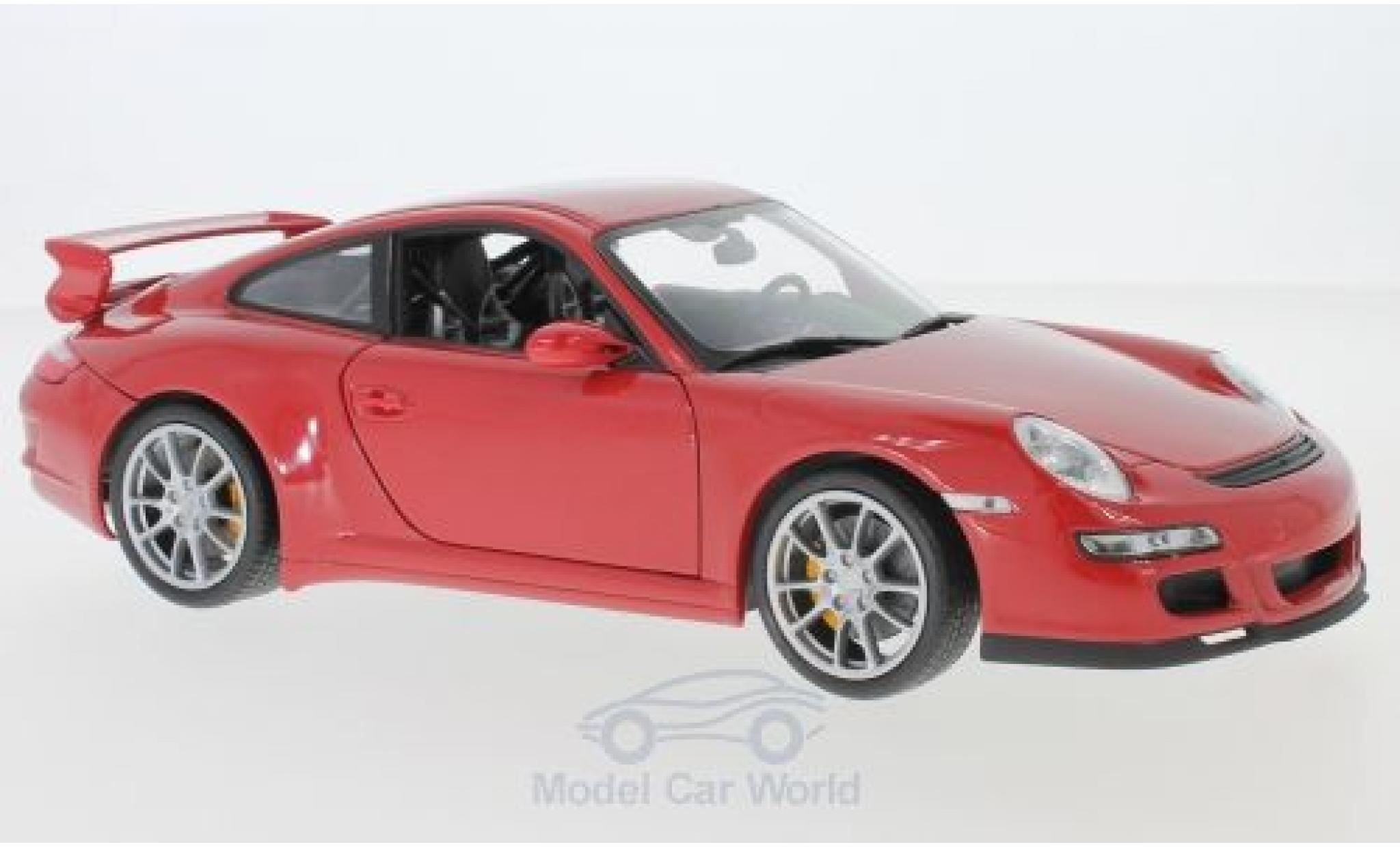 Porsche 997 GT3 1/18 Welly 911 GT3 () red diecast model cars