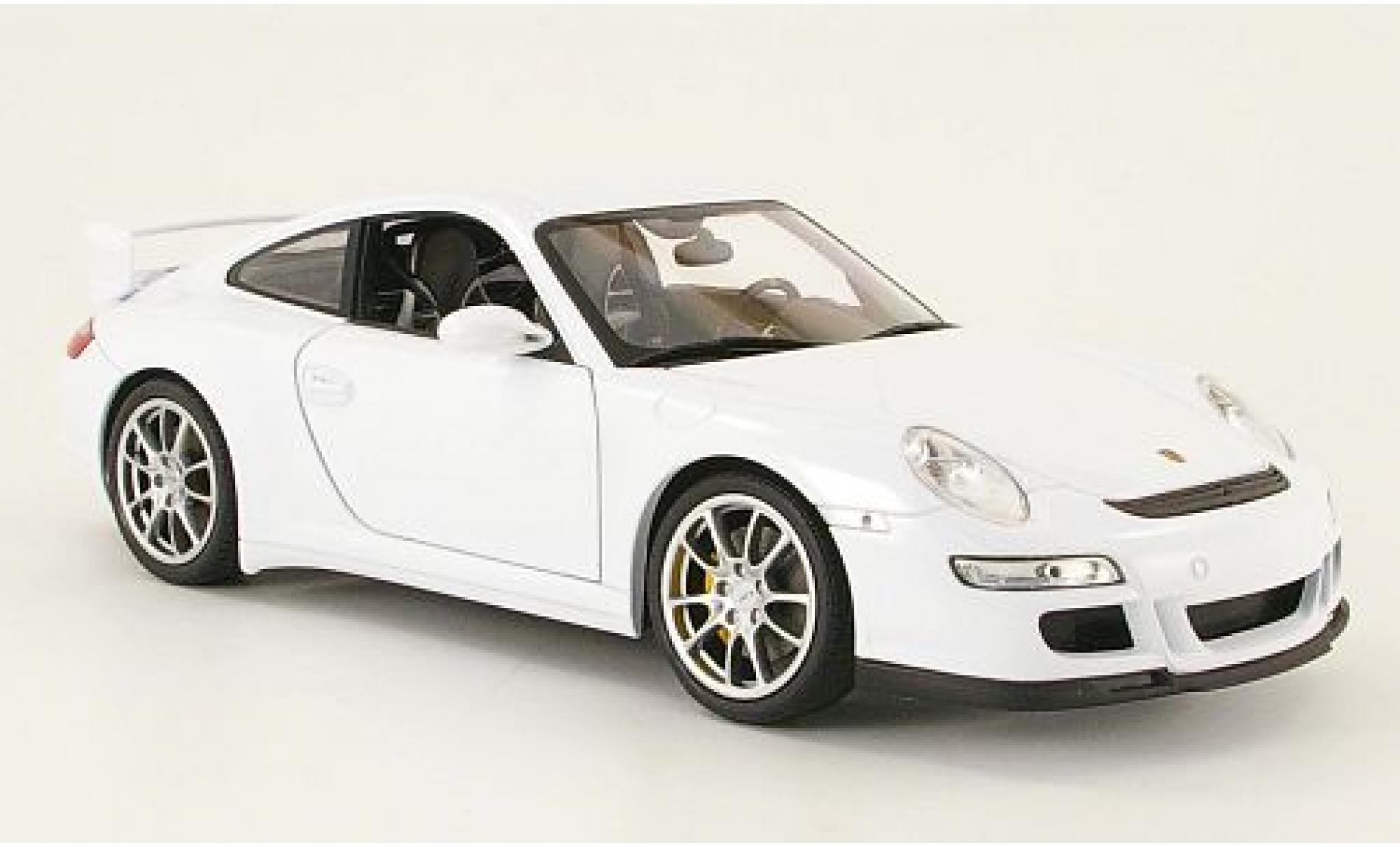 Porsche 997 GT3 1/18 Welly 911  white 1:18 diecast model cars