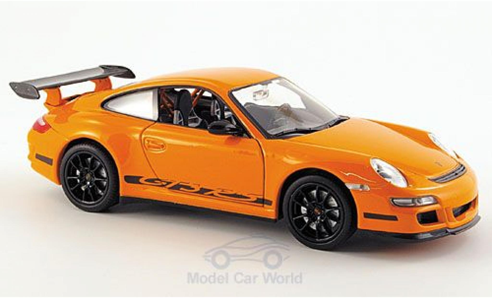Porsche 997 GT3 RS 1/24 Welly 911 GT3 RS () orange ohne Vitrine diecast model cars