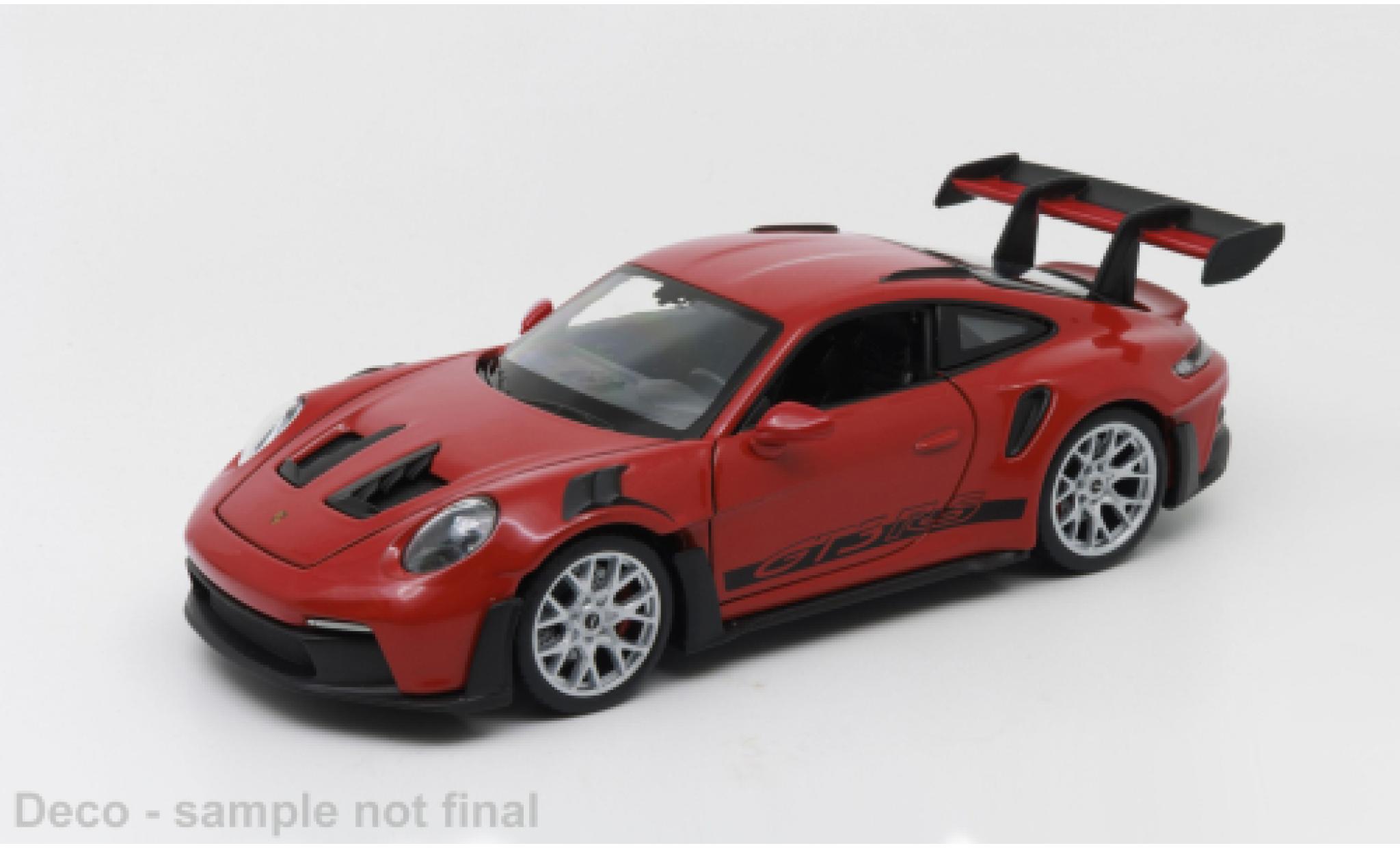 Porsche 992 1/24 Welly 911 GTR RS  red 1:24 diecast model cars