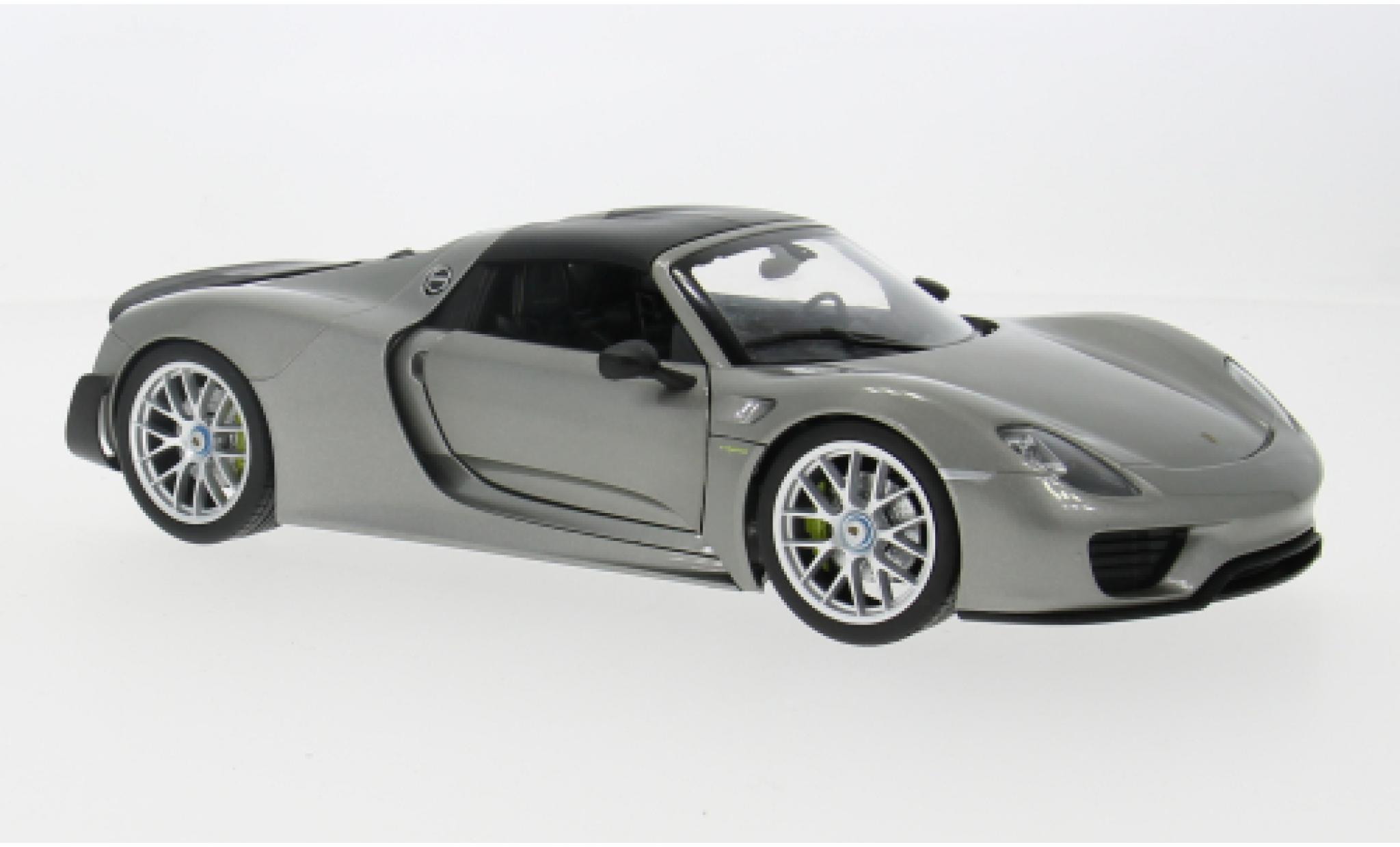 Porsche 918 1/18 Welly Spyder grey/carbon 2012 1:18 diecast model cars