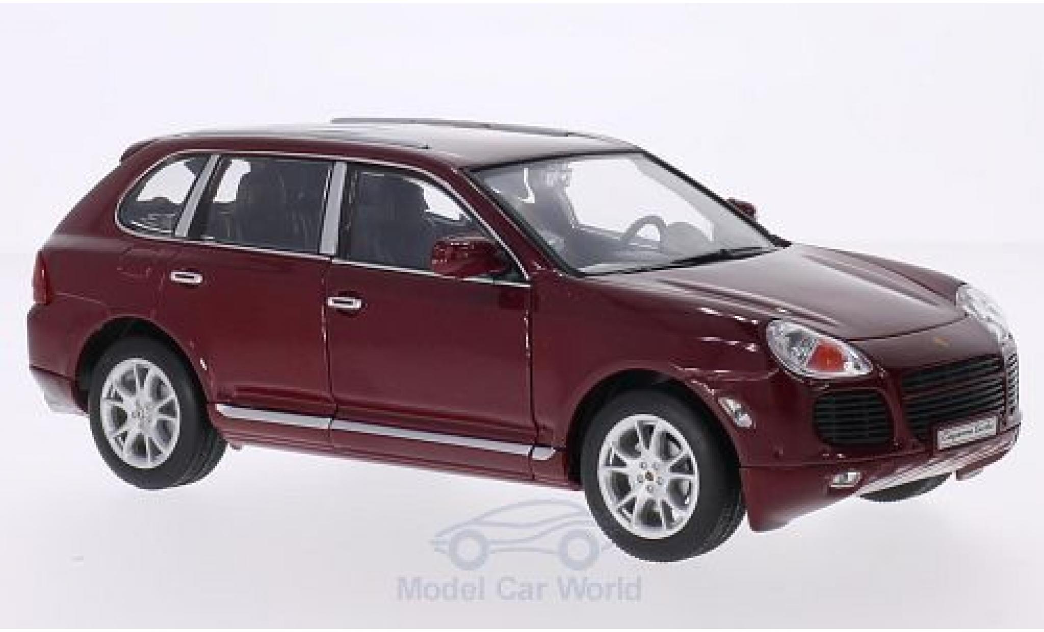 Porsche Cayenne Turbo 1/24 Welly Turbo red diecast model cars
