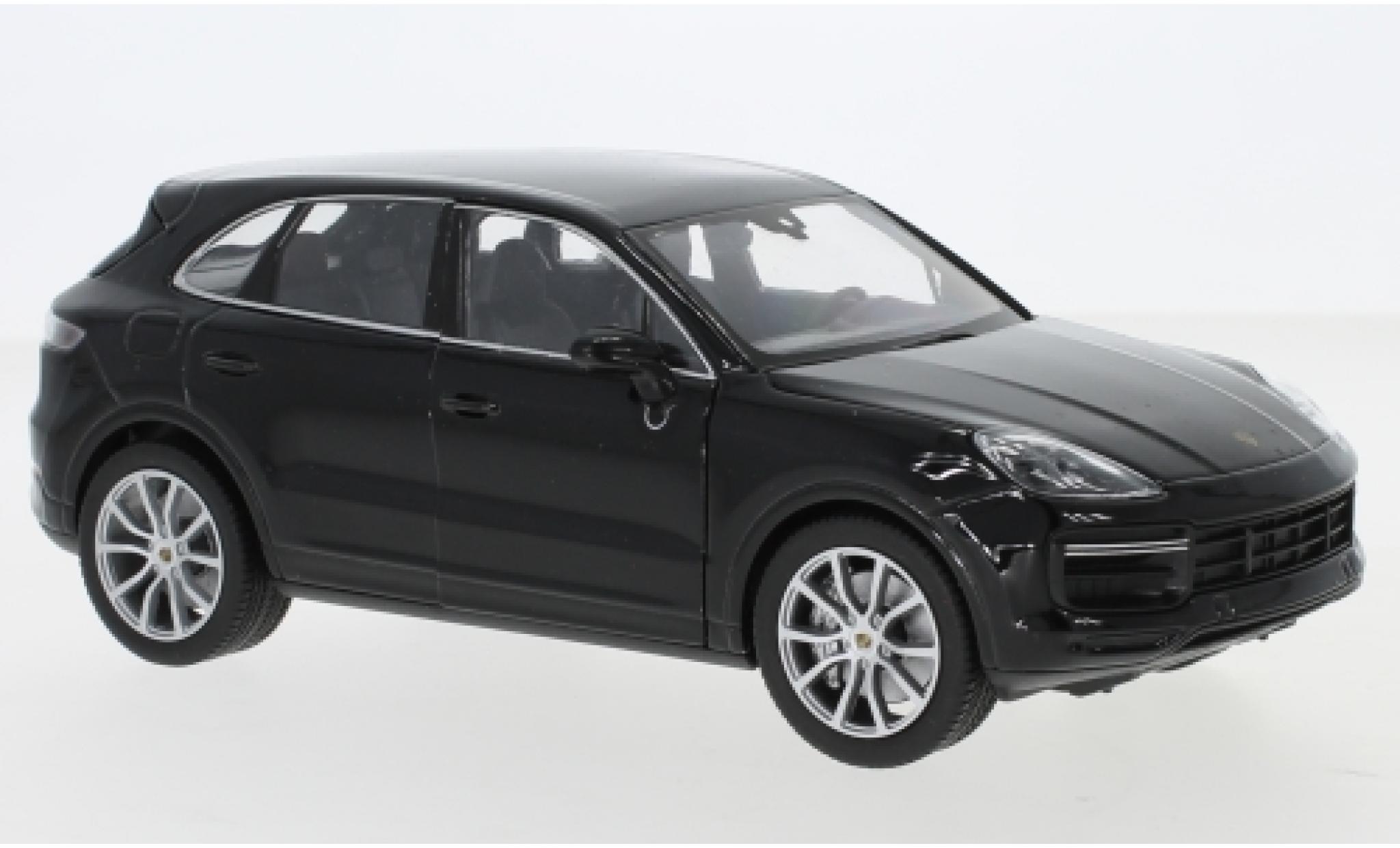 Porsche Cayenne Turbo 1/87 Welly Turbo black diecast model cars