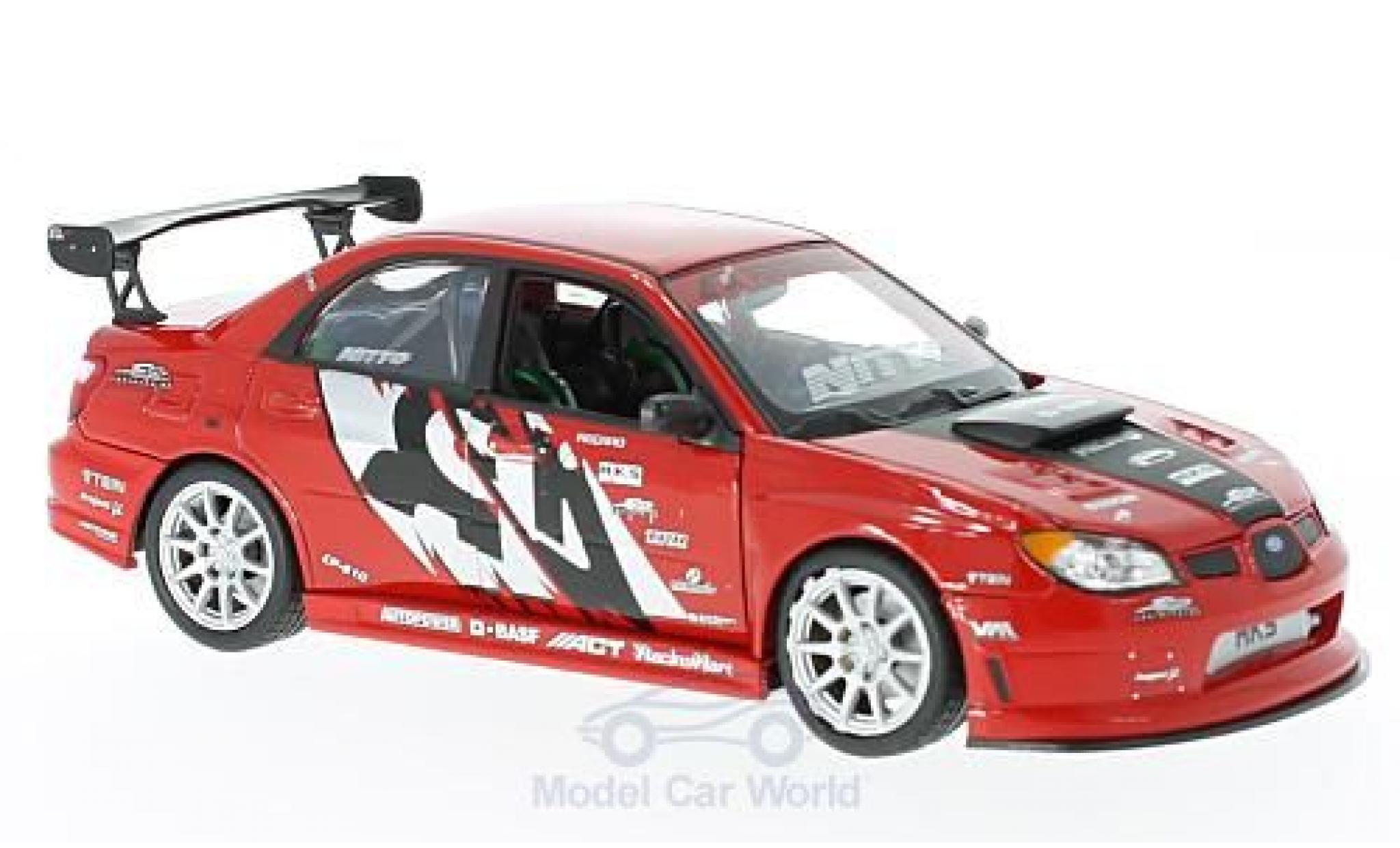 Subaru Impreza 1/24 Welly APR Performance red/Dekor diecast model cars