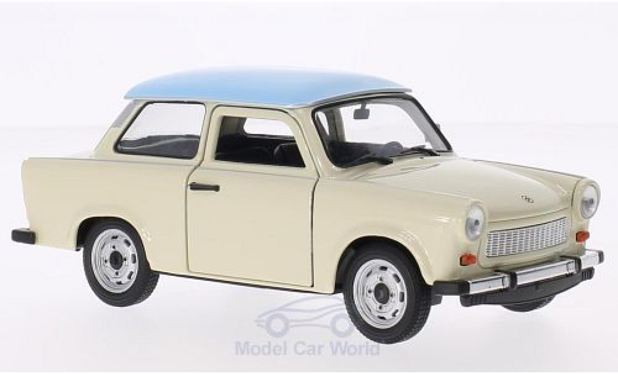 Trabant 601 1/24 Welly beige/blue diecast model cars