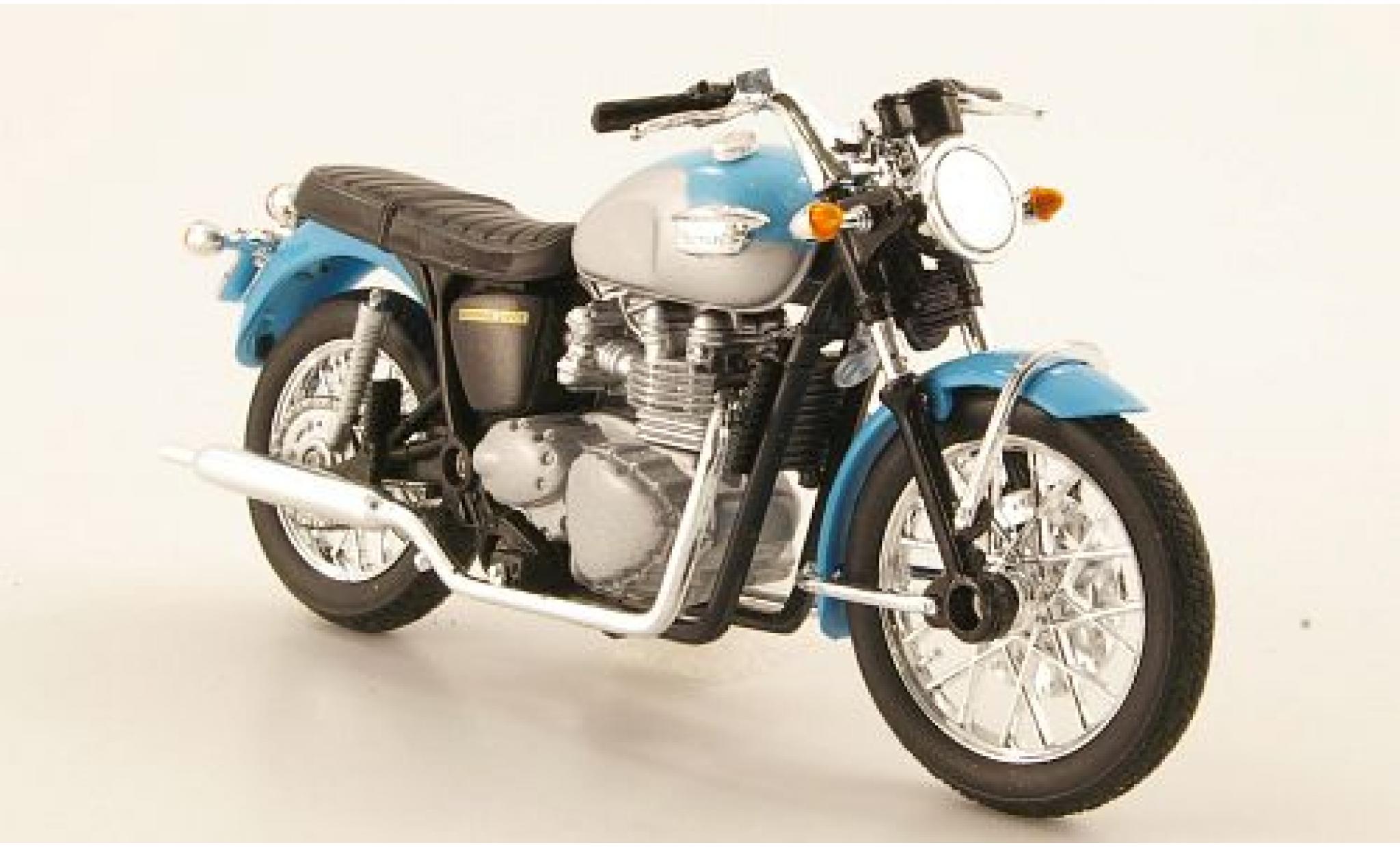 Triumph Bonneville 1/18 Welly blue 2002 1:18 diecast model cars