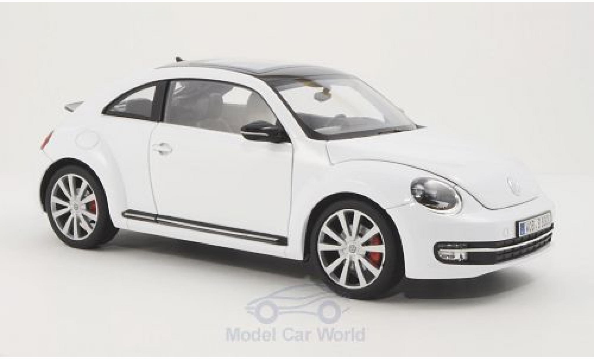 Volkswagen Beetle 1/18 Welly white 2012 diecast model cars