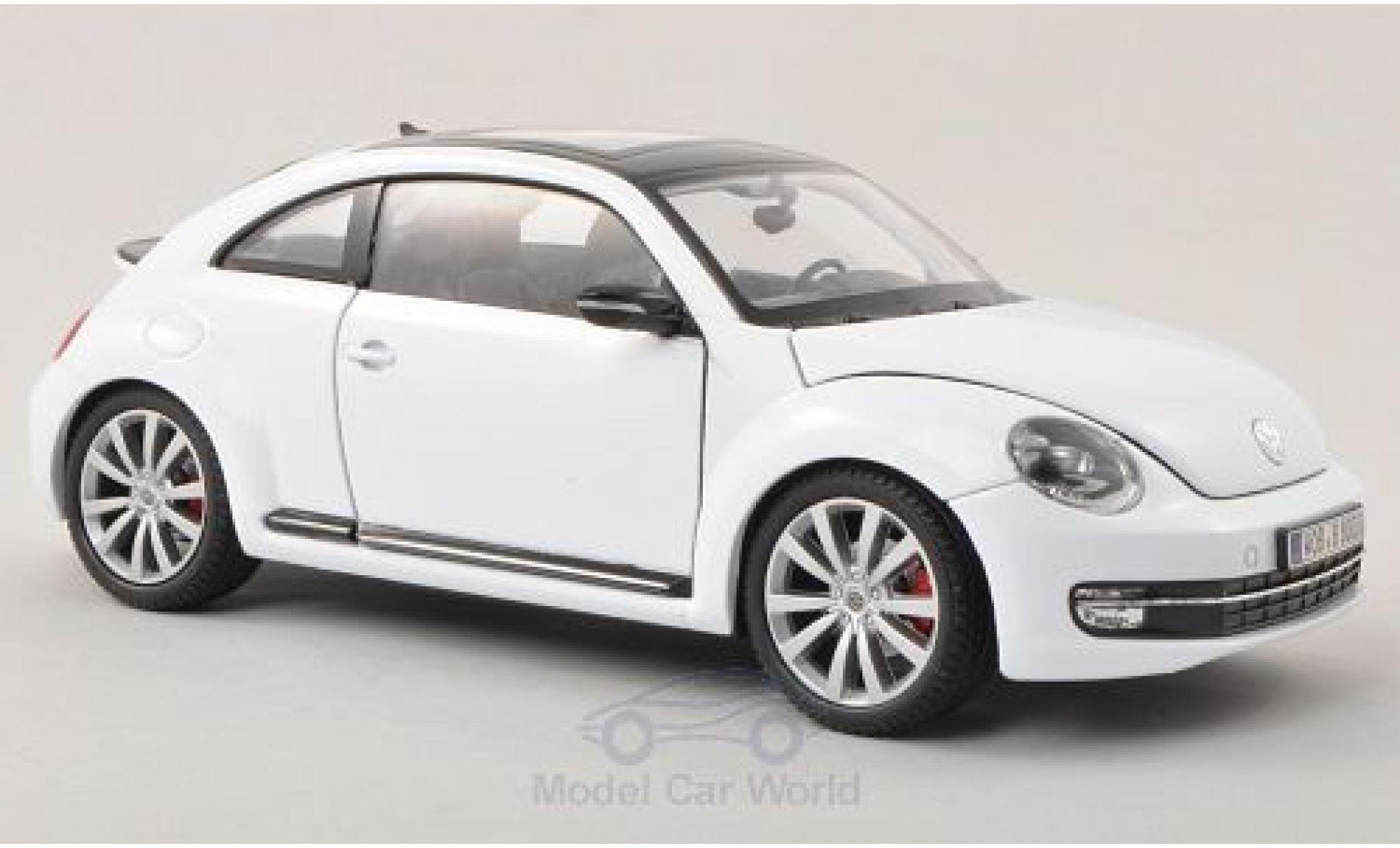 Volkswagen Beetle 1/24 Welly white 2012 ohne Vitrine diecast model cars