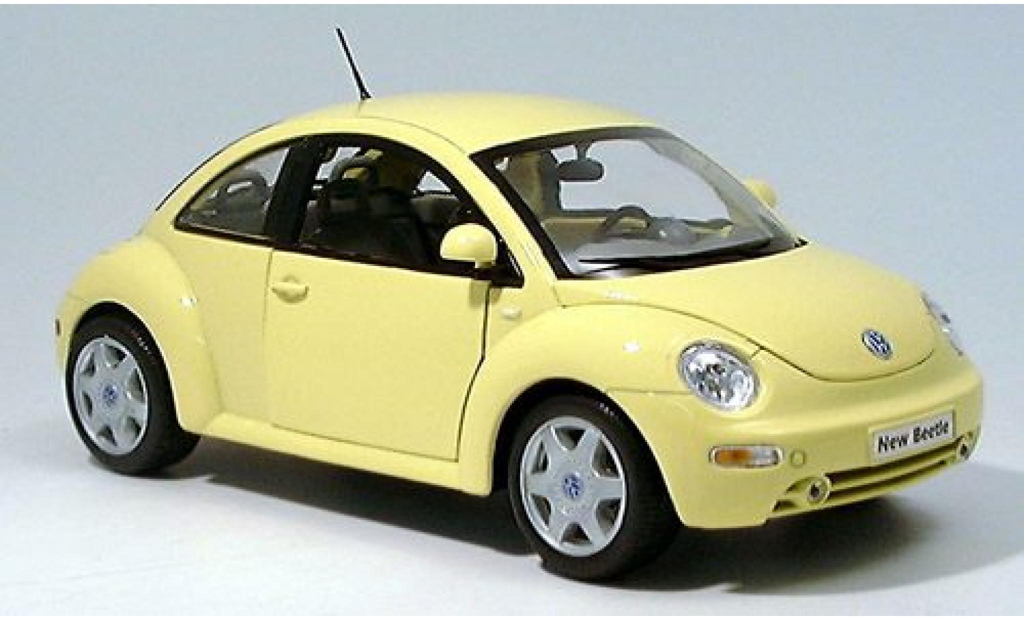 Volkswagen New Beetle 1/18 Welly yellow 1:18 diecast model cars