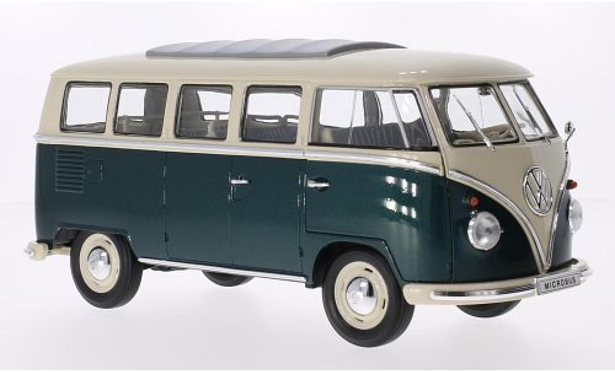 Volkswagen T1 1/18 Welly Bus green/white 1962 1:18 diecast model cars