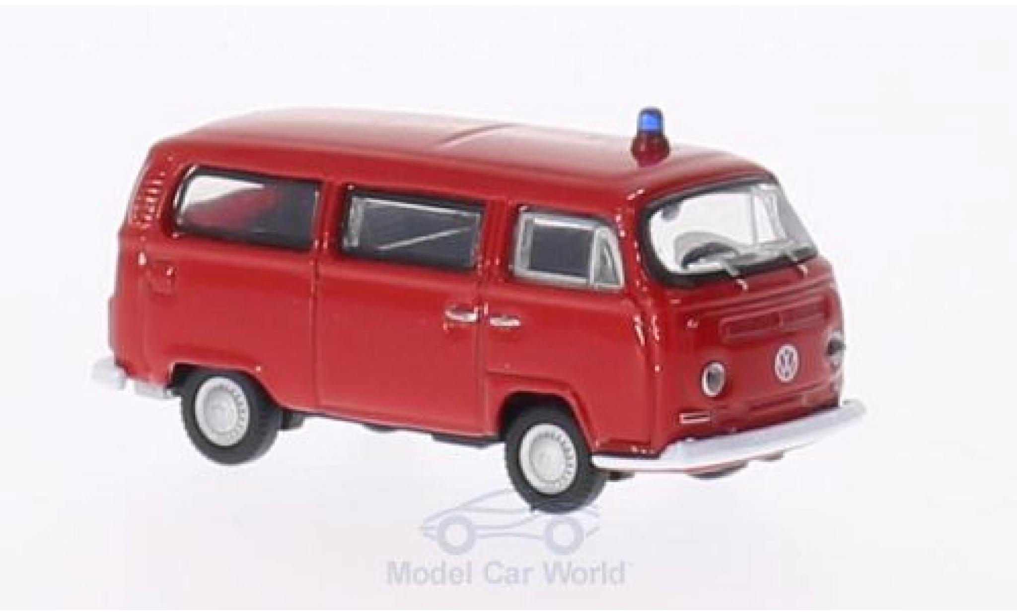 Volkswagen T2 1/87 Welly Bus Fire brigade 1972 diecast model cars