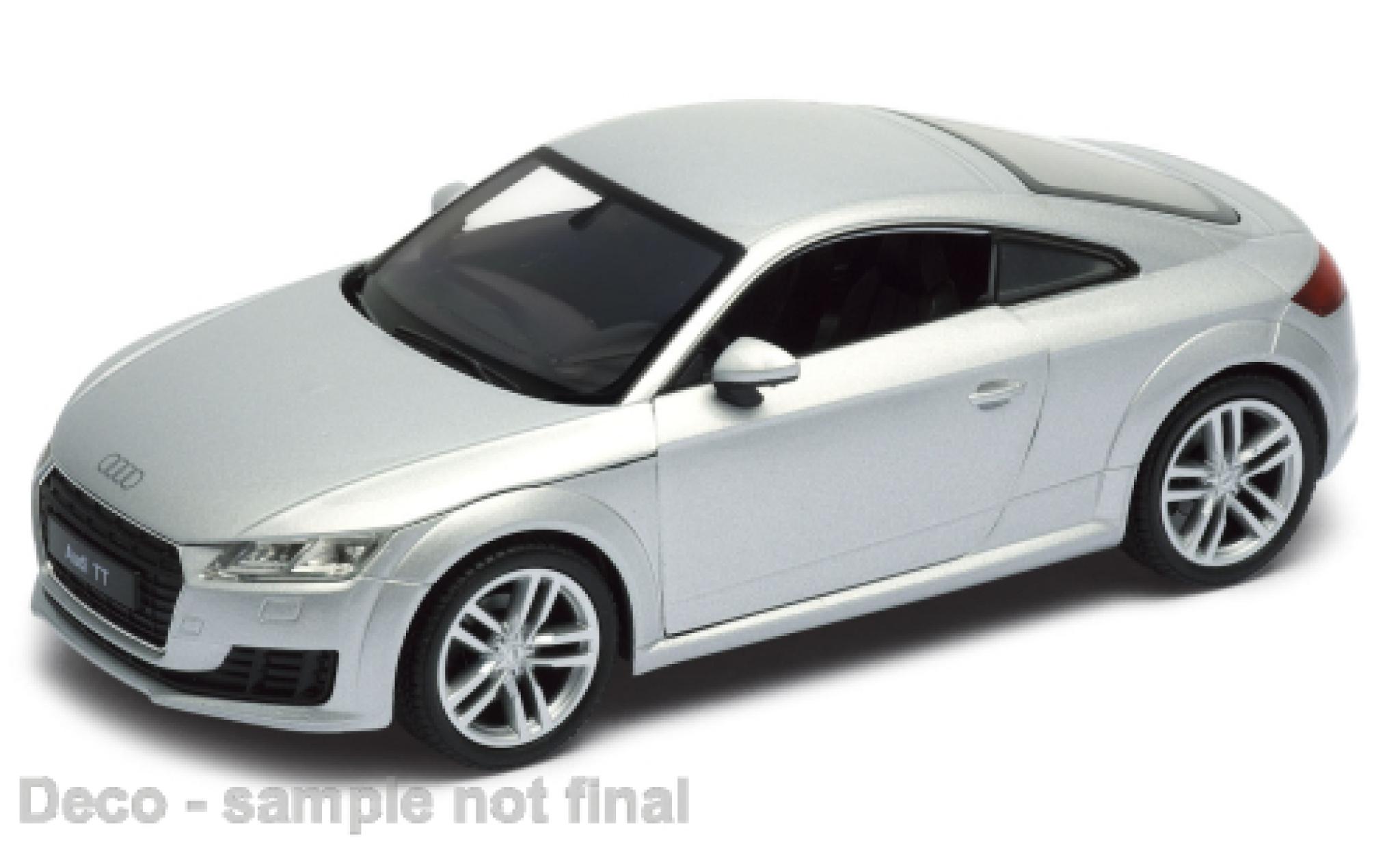 Audi TT 1/24 Welly (8S) metallise grey 2014 diecast model cars