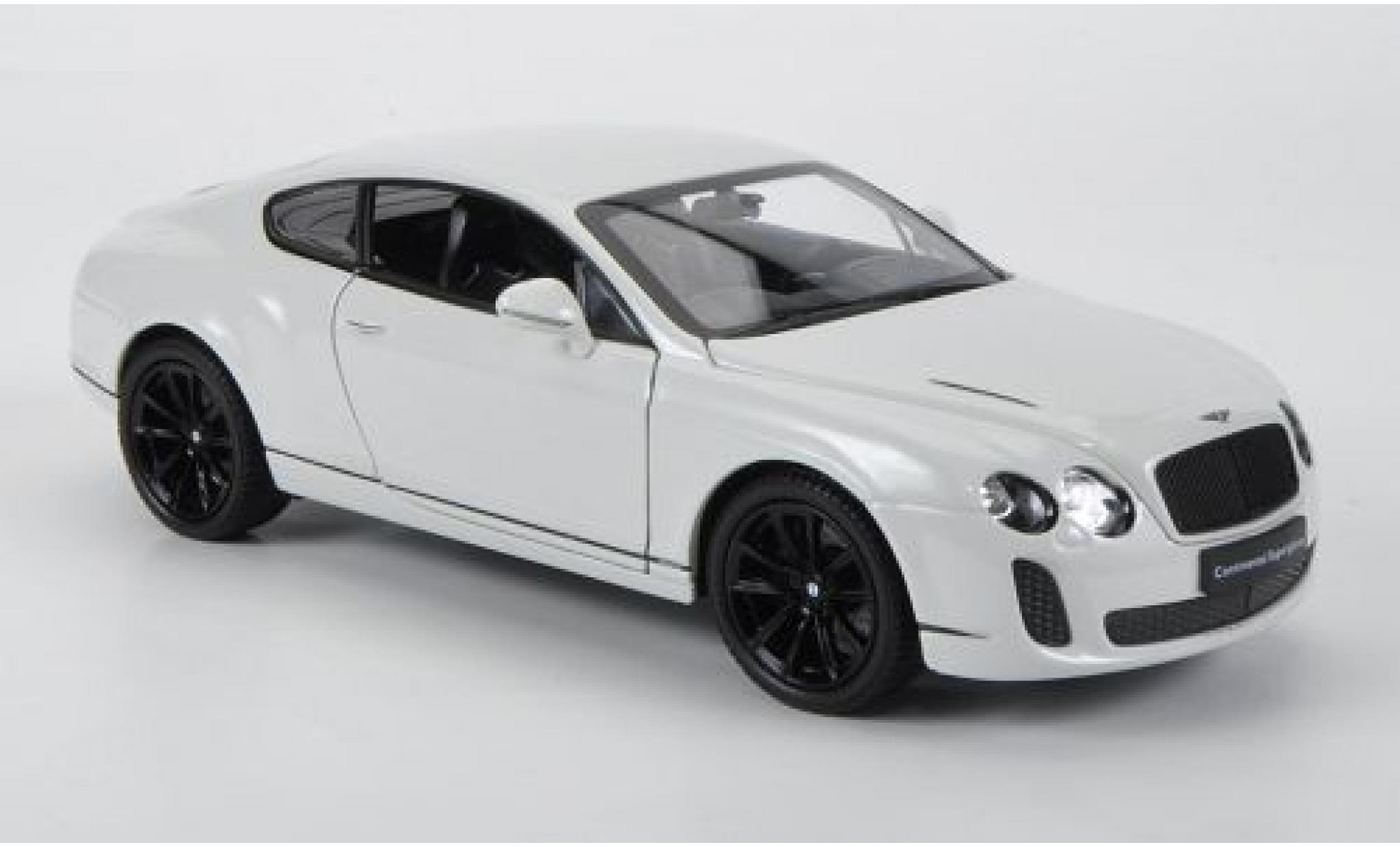 Bentley Continental 1/24 Welly Supersports white diecast model cars