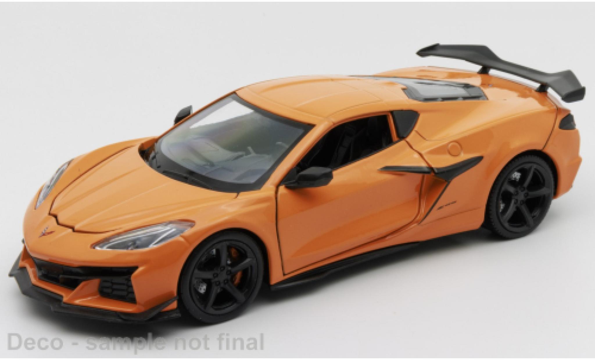 Chevrolet Corvette 1/24 Welly Z06 orange diecast model cars