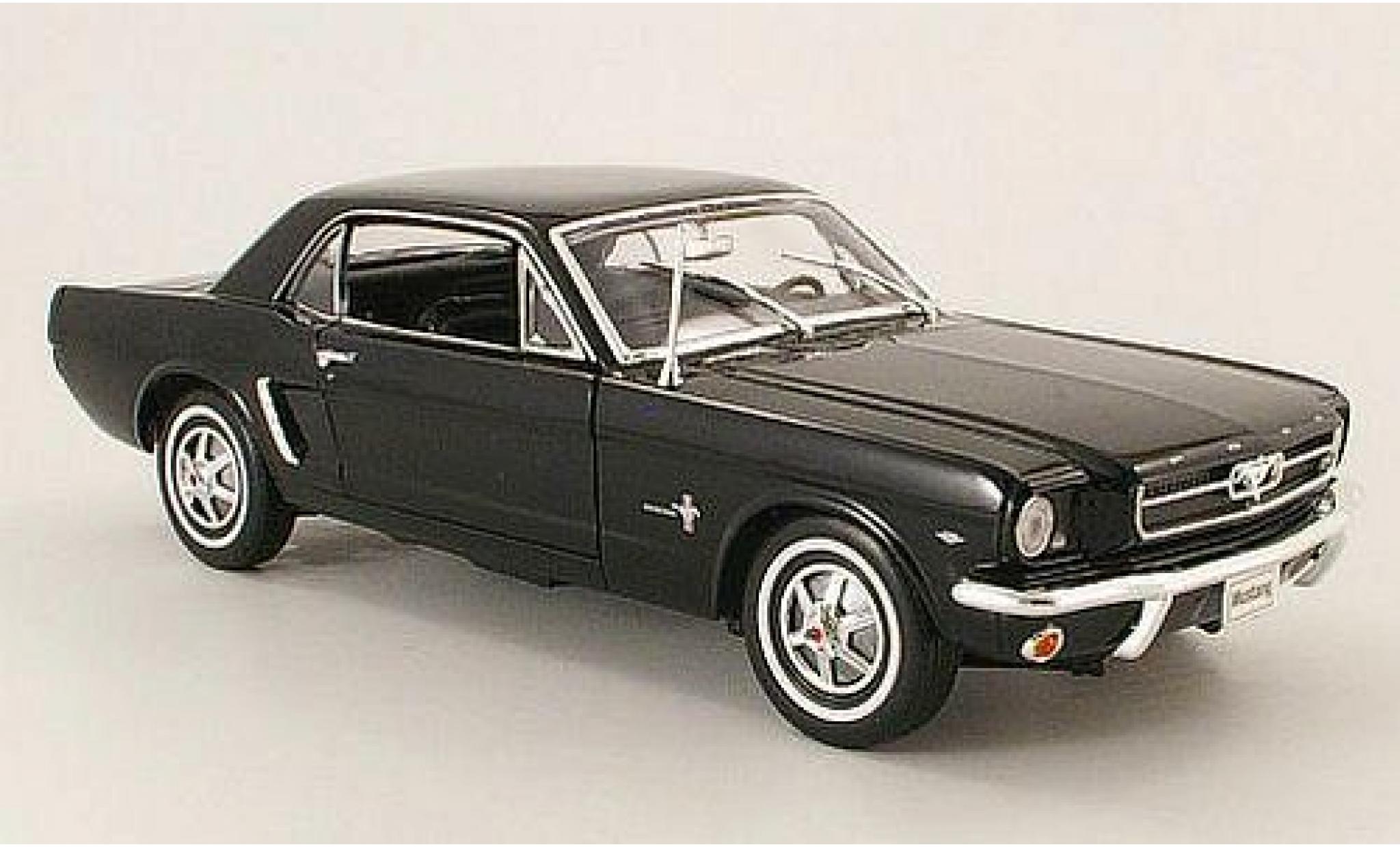 Ford Mustang 1/18 Welly Coupe black 1964 diecast model cars