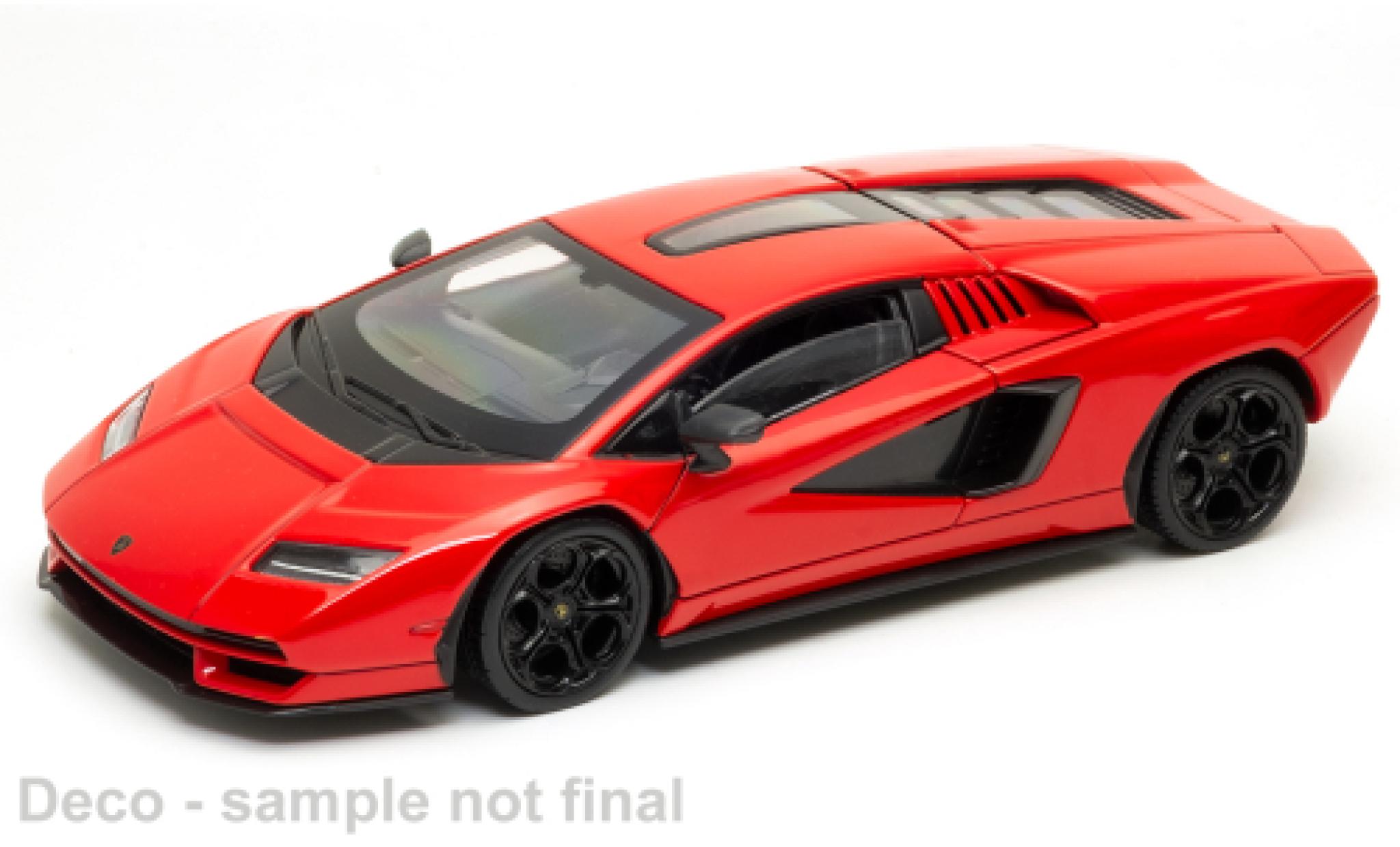 Lamborghini Countach 1/24 Welly LPI 800-4 red diecast model cars