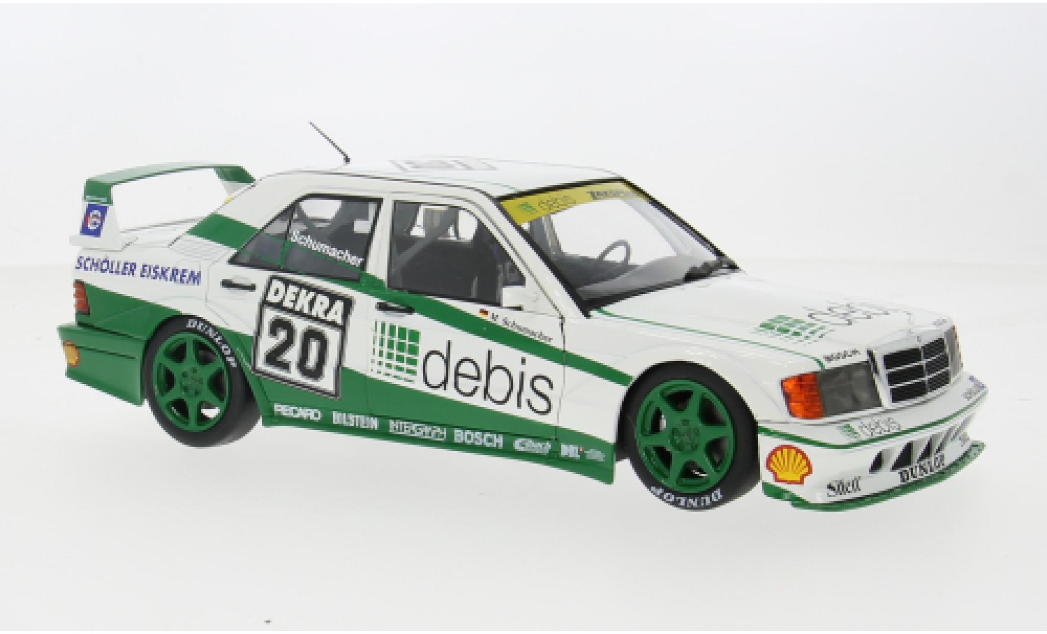 Mercedes 190 1/18 Werk83 E 2.5-16 Evo 2 white/green DTM Rennen Norisring DTM 1991 1990 Team Debis Zakspeed #20 1:18 diecast model cars