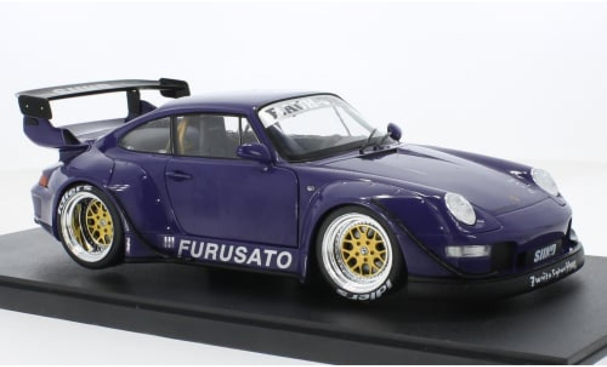 Porsche 993 RWB 1/18 Werk83 911  purple Furusato 1:18 diecast model cars