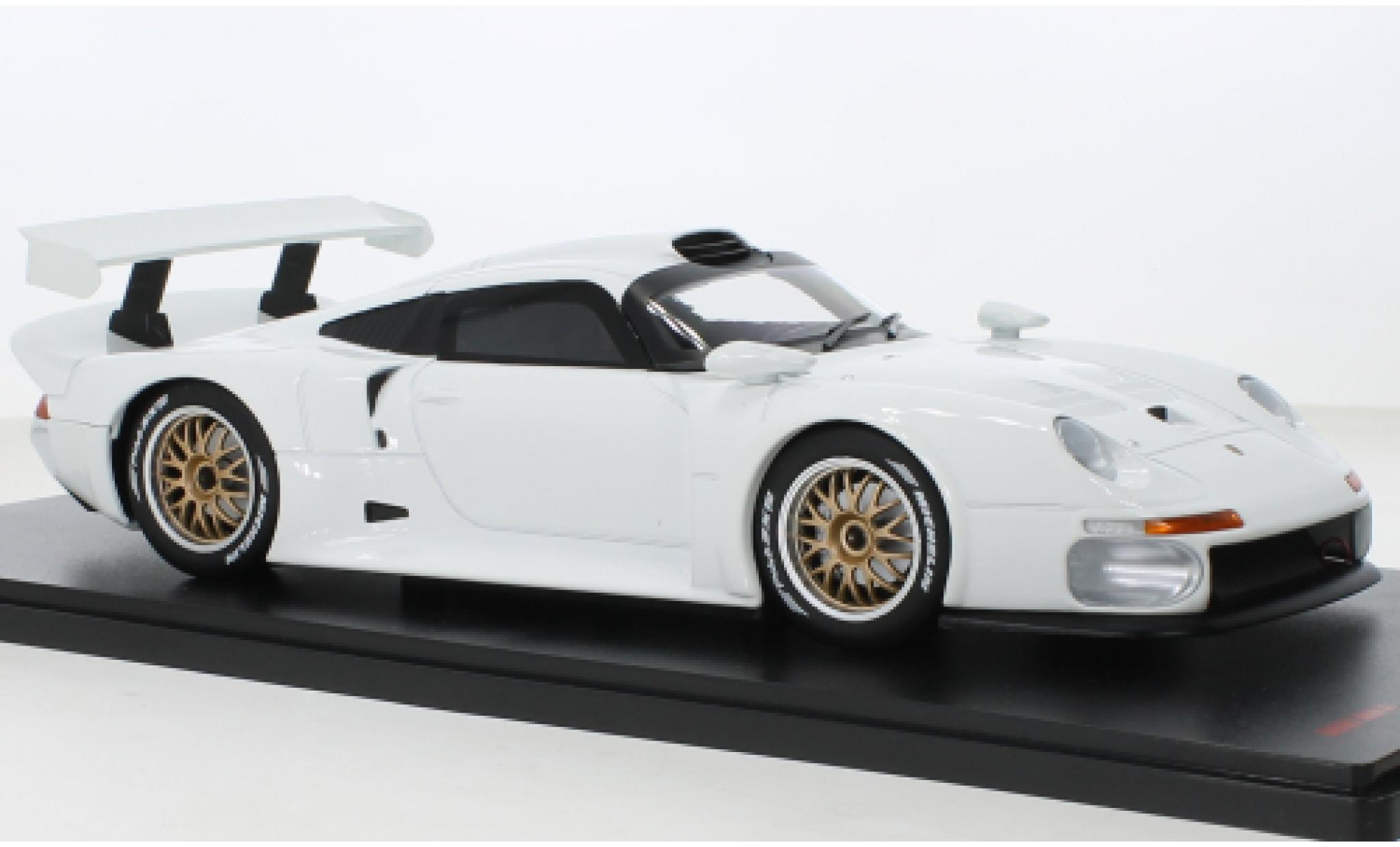 Porsche 993 1/18 Werk83 911 GT1 white 1996 diecast model cars