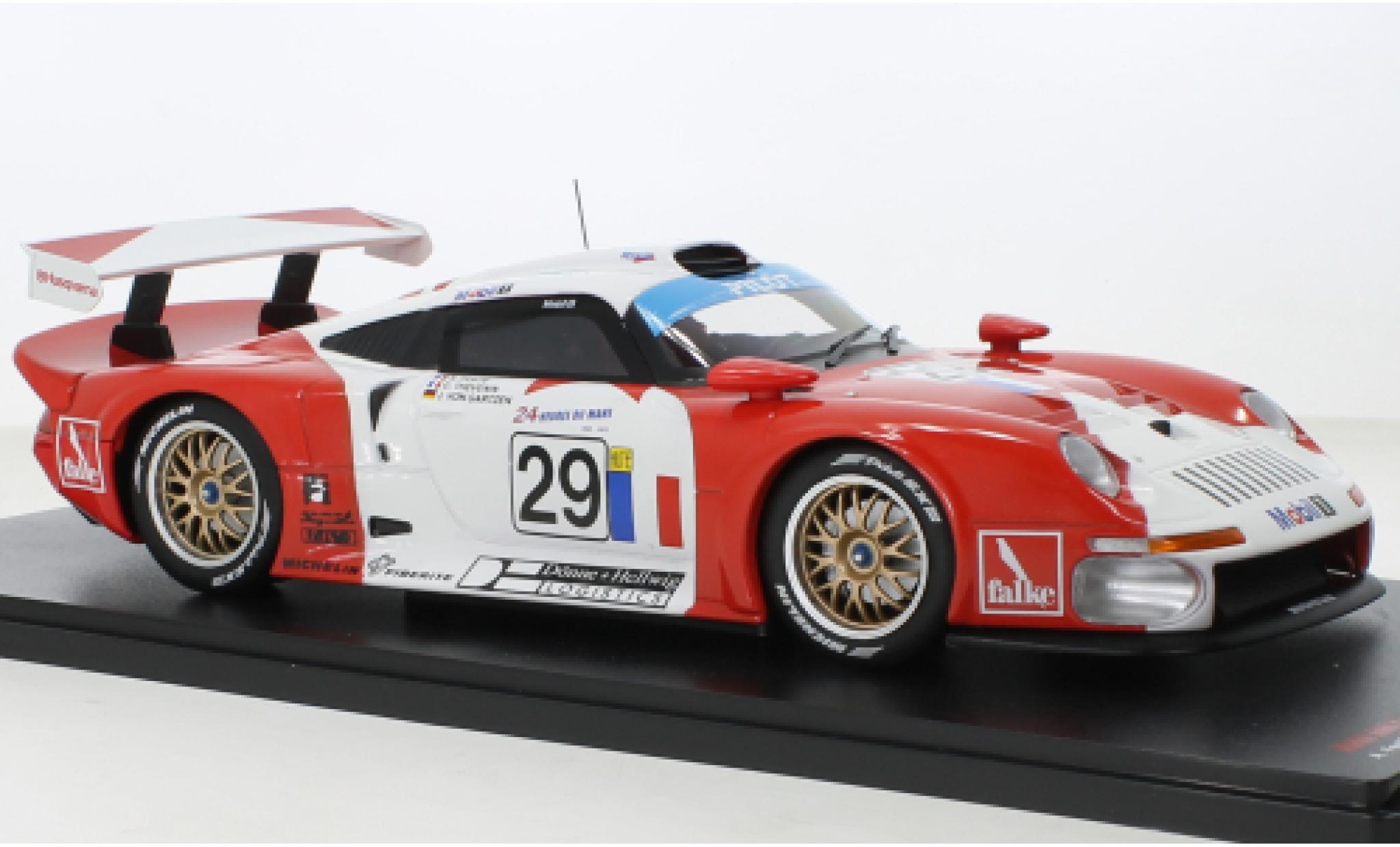 Porsche 996 GT1 1/18 Werk83 911 No.29 JP Racing 24h Le Mans 1997 diecast model cars