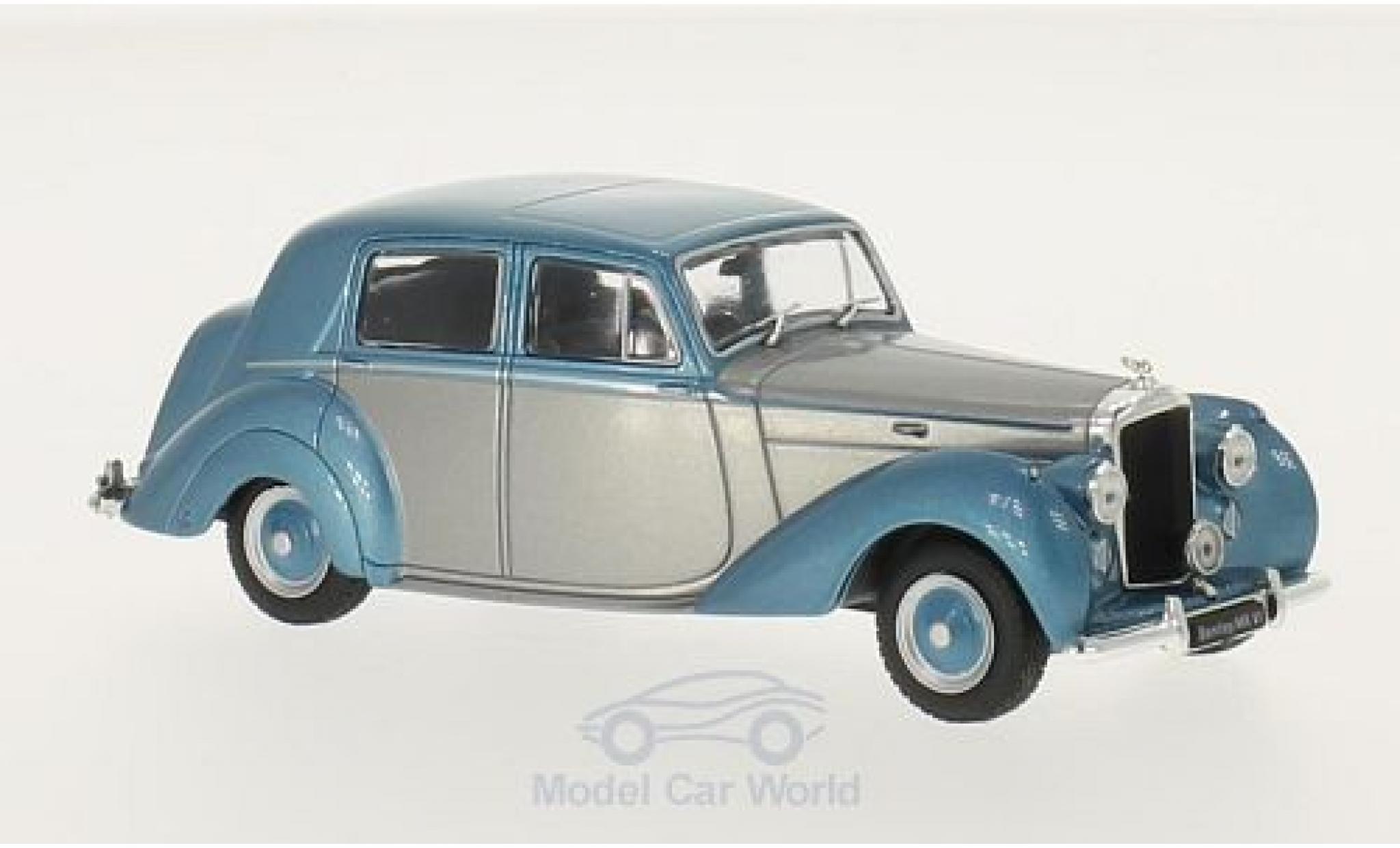 Bentley Mark 6 1/43 WhiteBox MK VI grey/metallic blue RHD 1950 diecast model cars