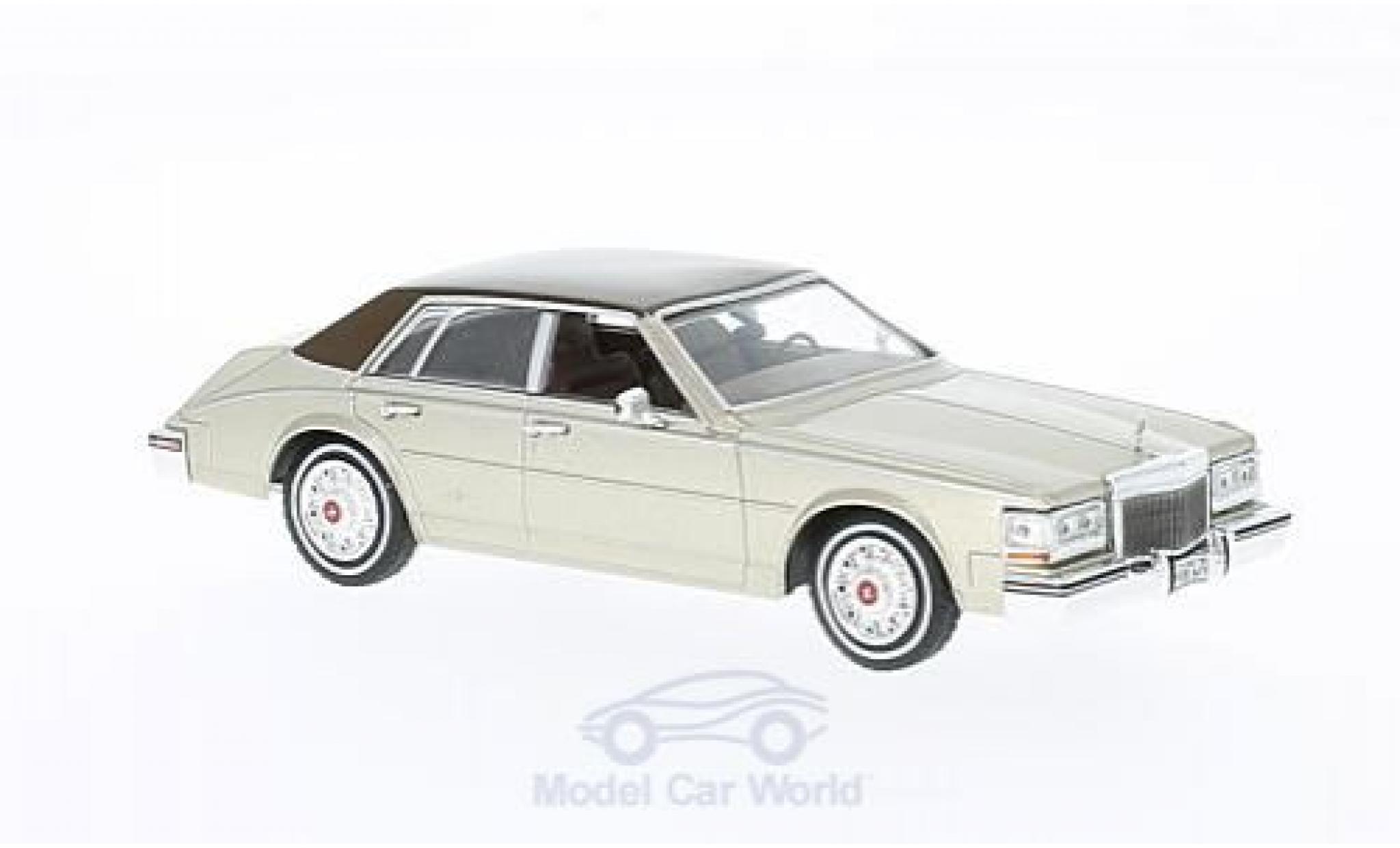 Cadillac Seville 1980 1/43 WhiteBox MK II Elegante metallic beige/brown 1980 diecast model cars