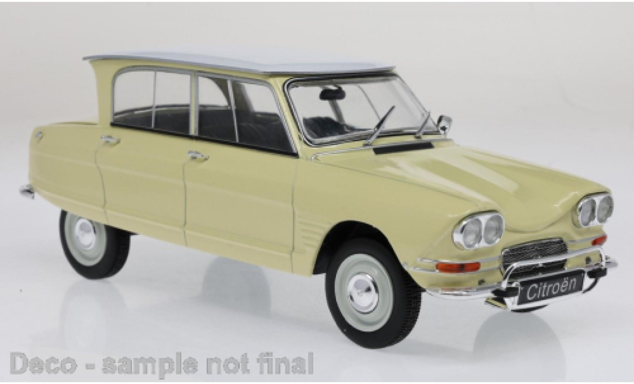 Citroen Ami 6 1/24 WhiteBox AMI 6 yellow/white 1961 diecast model cars