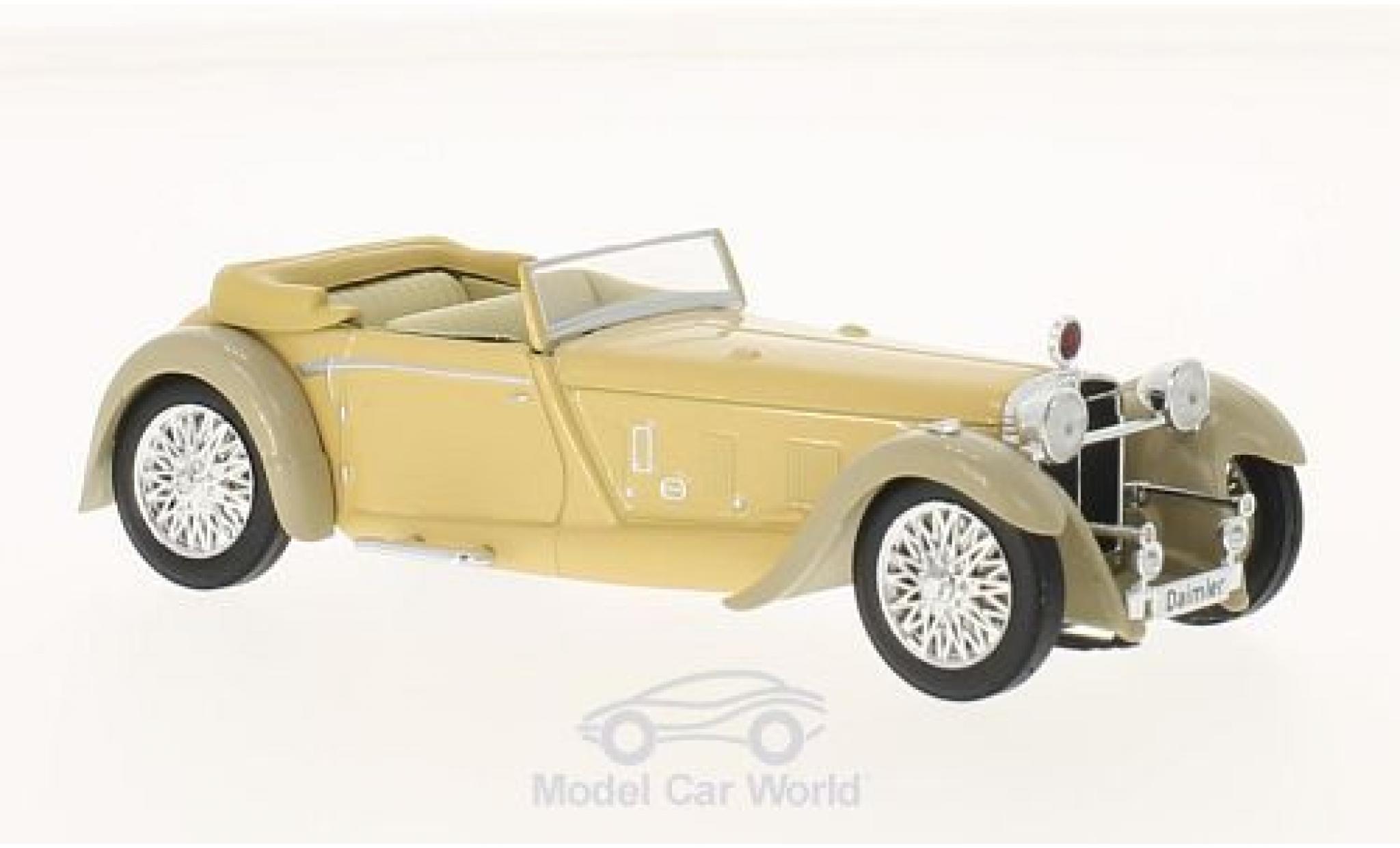 Daimler Double Six 1/43 WhiteBox 50 Convertible beige/grey RHD 1931 diecast model cars