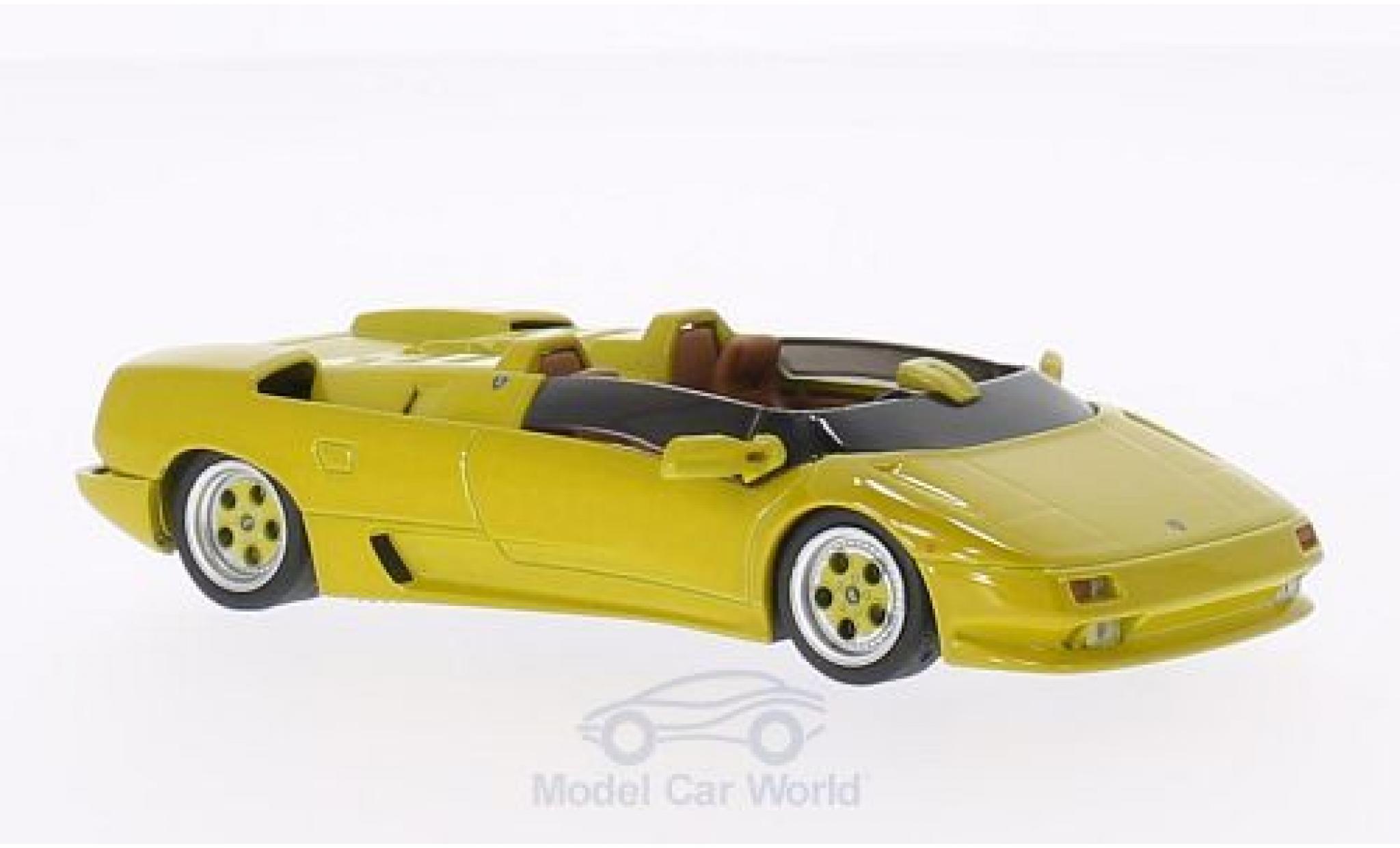 Lamborghini Diablo 1/43 WhiteBox Roadster Predotyp yellow 1992 diecast model cars