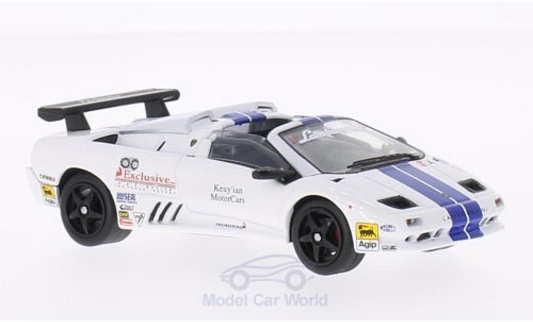 Lamborghini Diablo VT 1/43 WhiteBox VT-R Roadster Trofeo white/blue 1997 diecast model cars