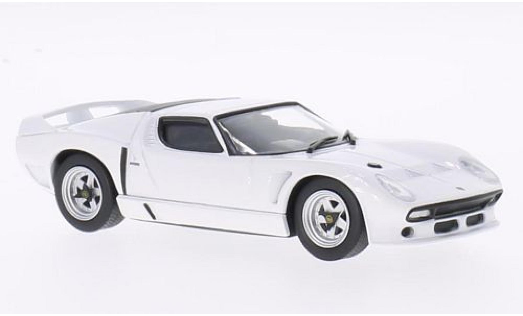 Lamborghini Miura 1/43 WhiteBox SVJ Roadster white 1981 diecast model cars