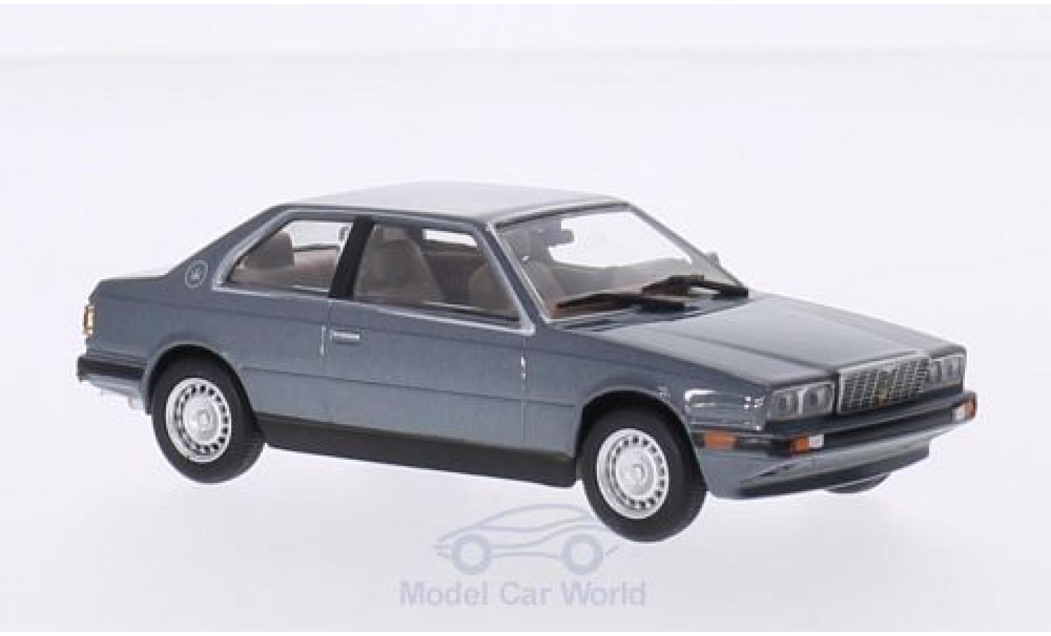 Maserati Biturbo 1/43 WhiteBox metallic grey diecast model cars