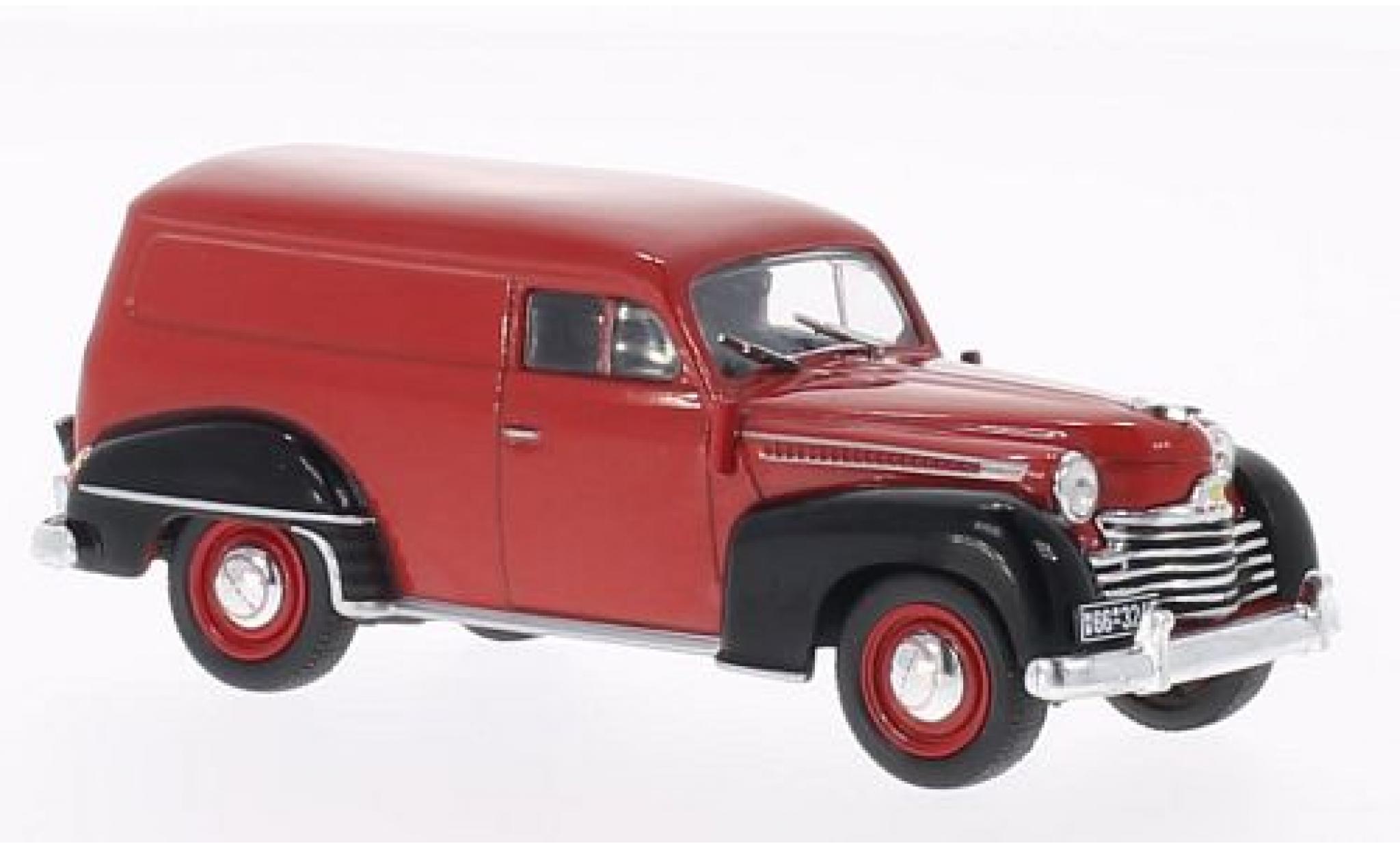 Opel Olympia 1/43 WhiteBox red/black 1950 fourgon diecast model cars