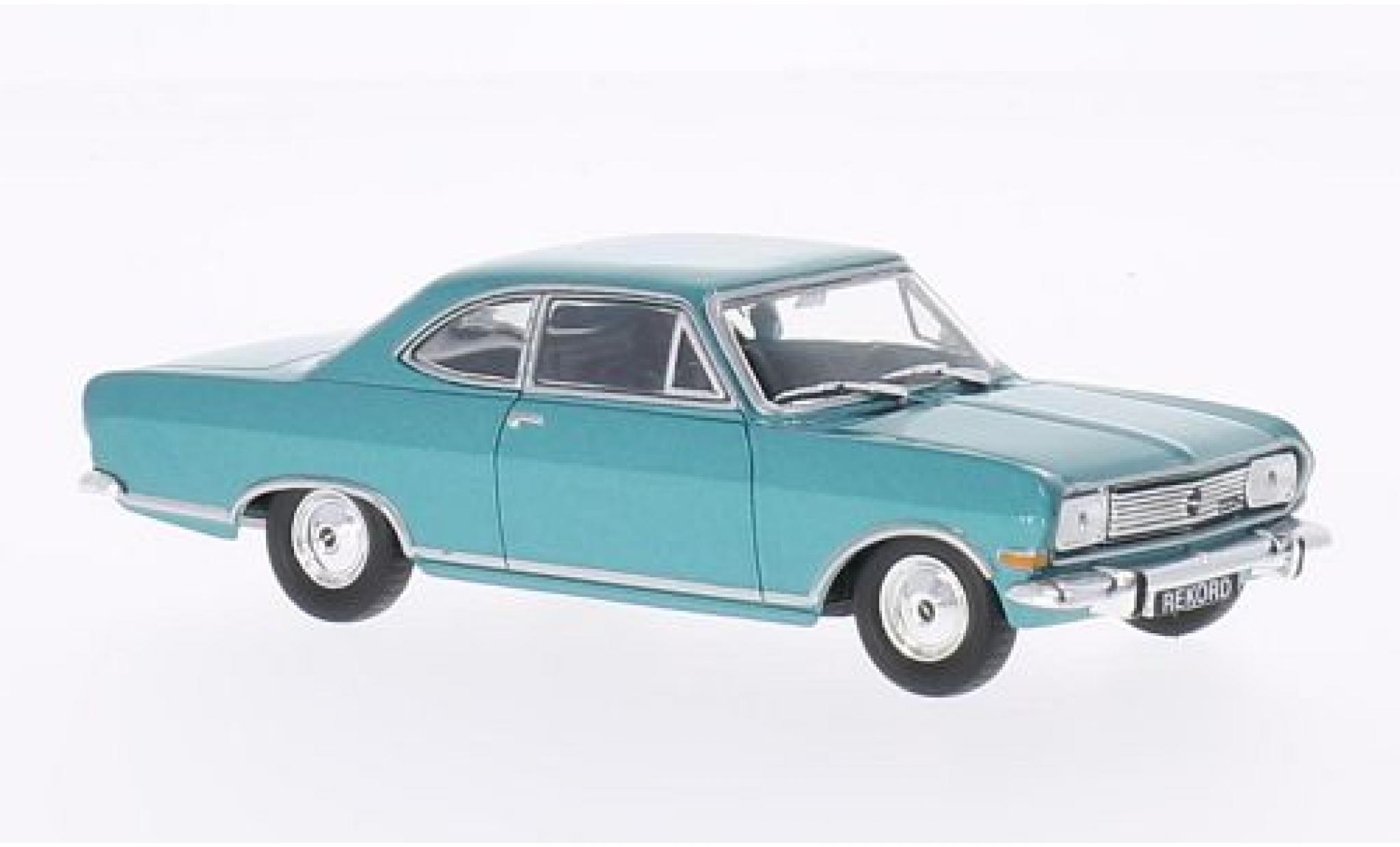 Opel Rekord 1/43 WhiteBox B Coupe metallic t&uuml;rkis 1965 diecast model cars