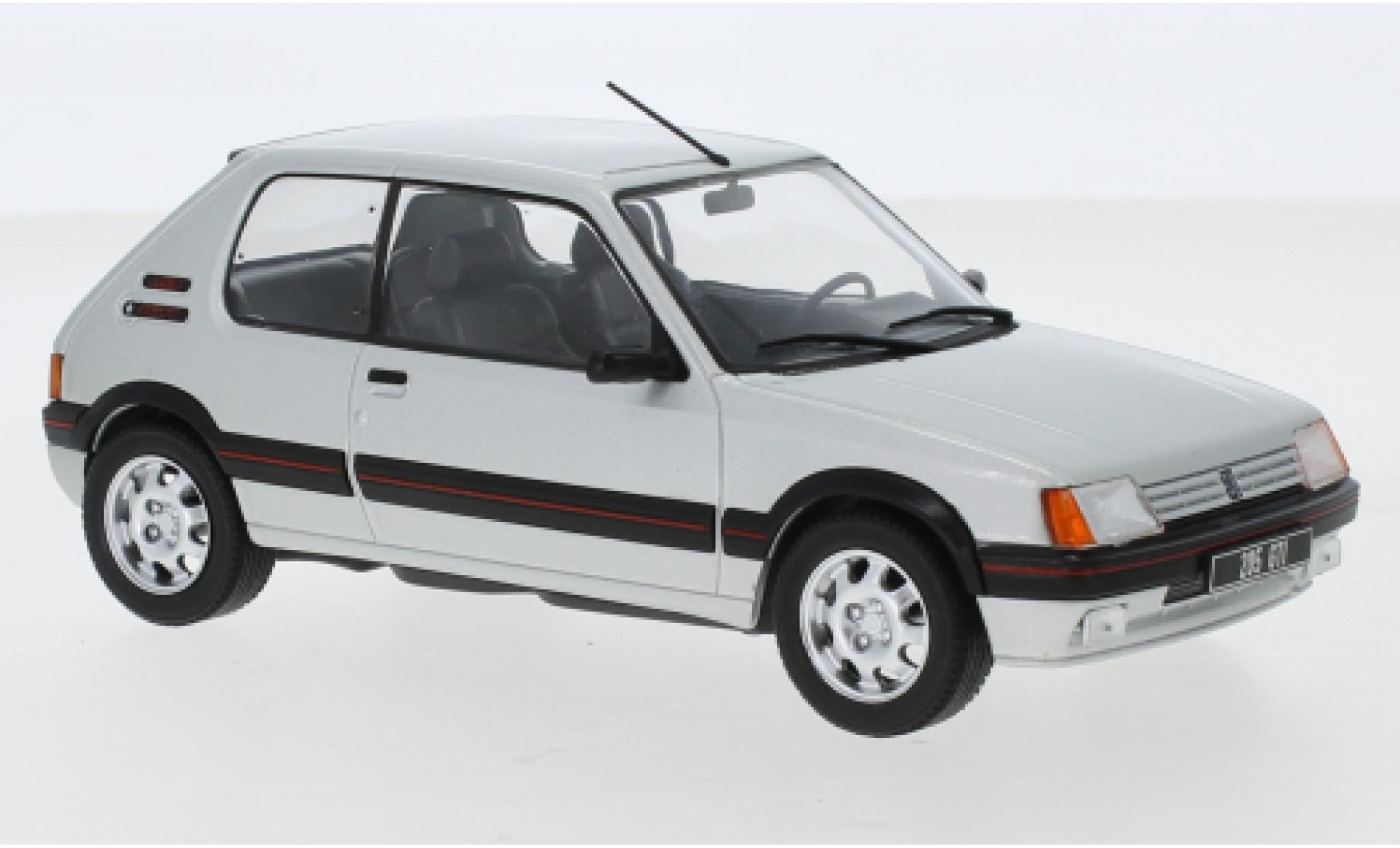 Peugeot 205 1/24 WhiteBox 1.9 GTI grey 1988 diecast model cars