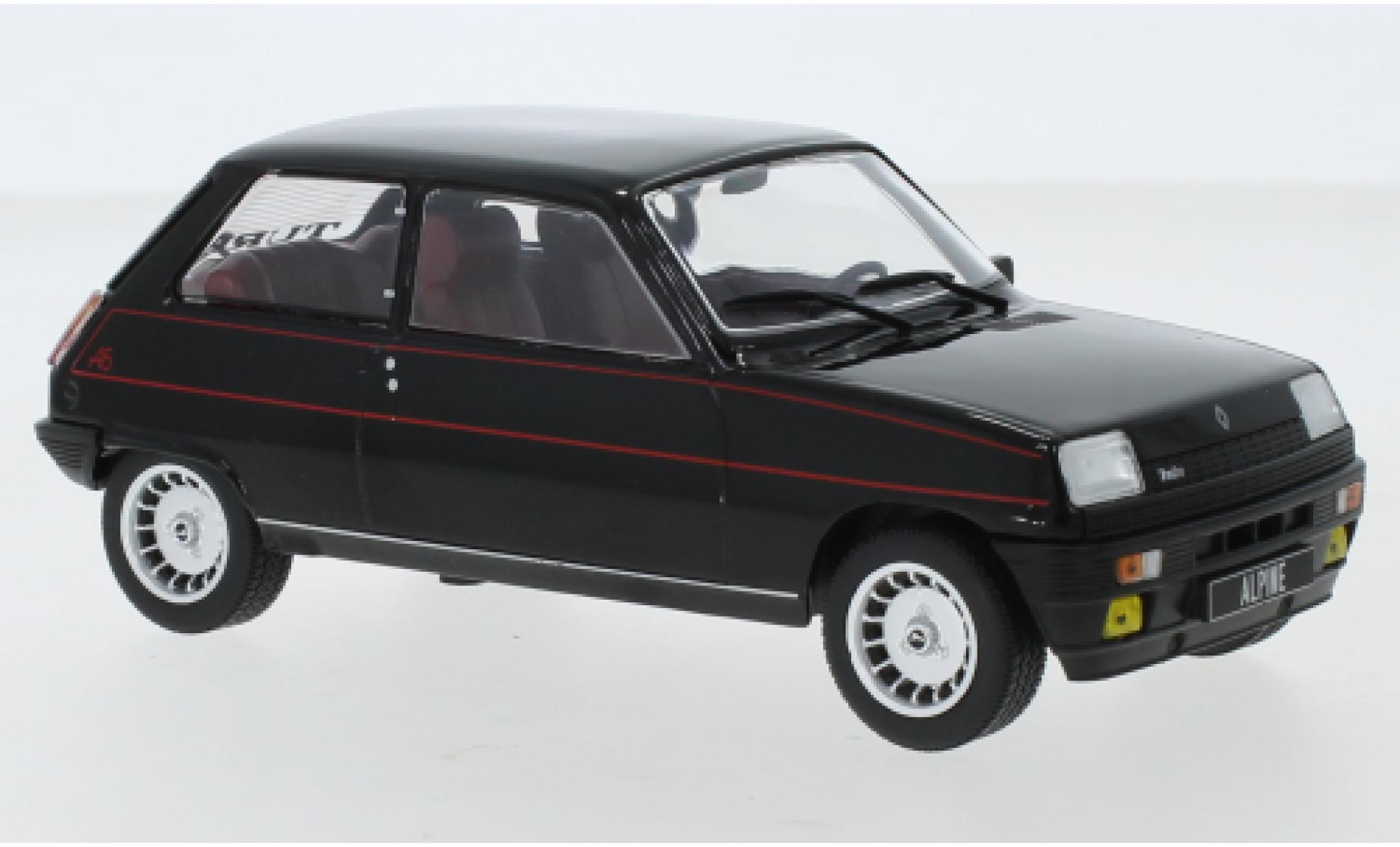 Renault 5 1/24 WhiteBox Alpine black/Dekor 1982 diecast model cars