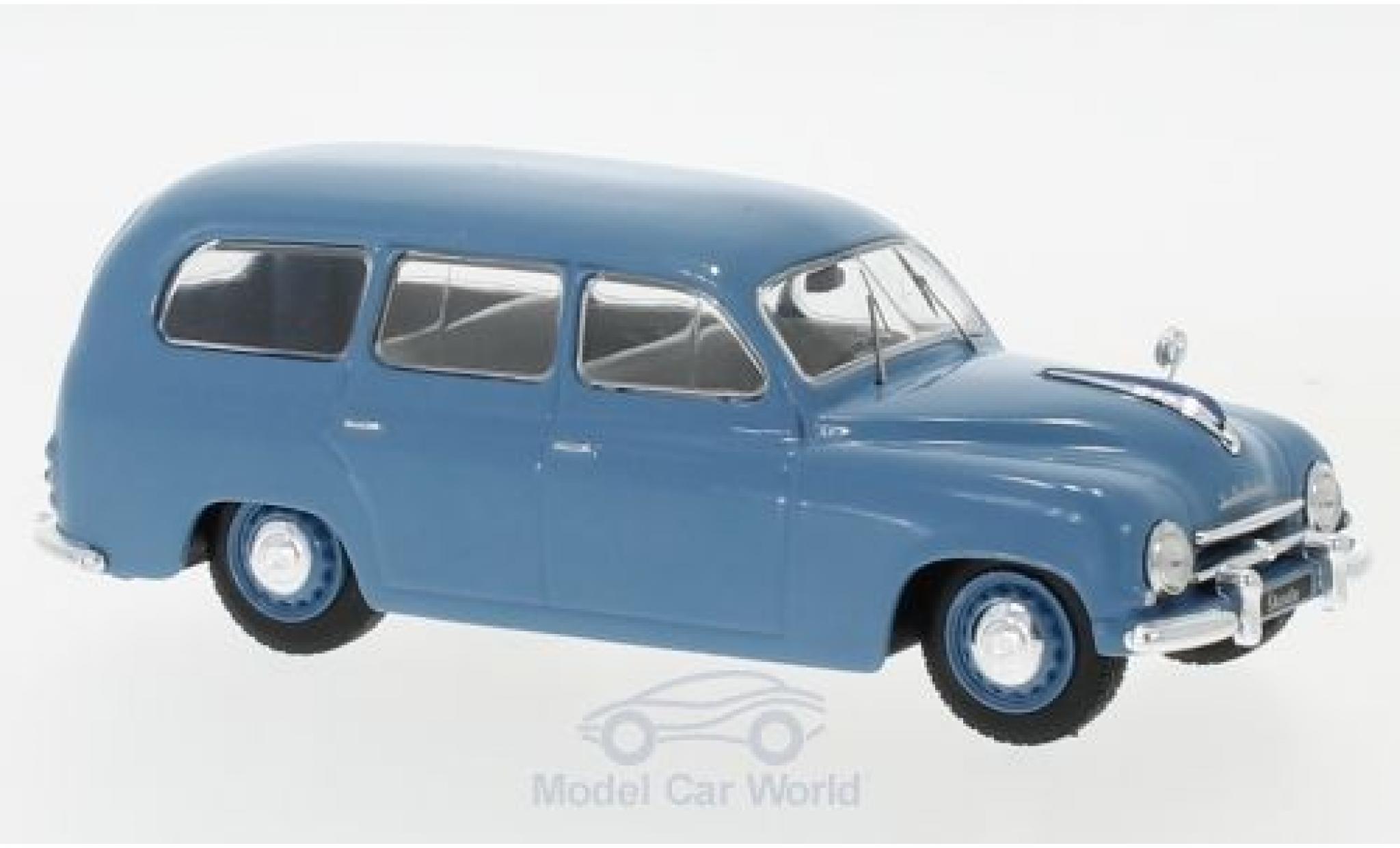 Skoda 120 1/43 WhiteBox 1 Estate blue 1954 diecast model cars