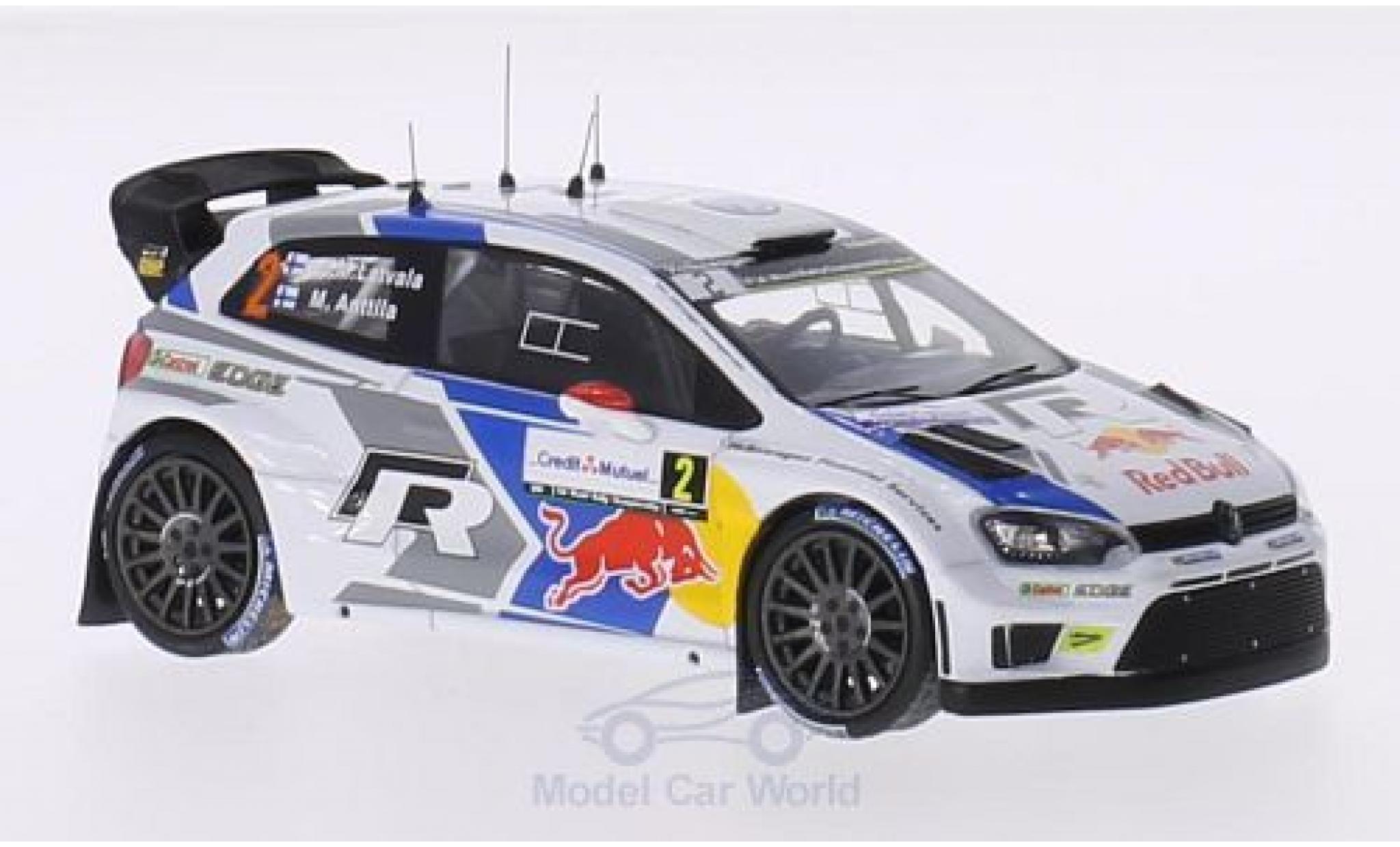 Volkswagen Polo 1/43 WhiteBox R WRC No.2 FIA World Rally Championship Rally Frankreich 2014 J-M.Latvala/M.Anttila diecast model cars