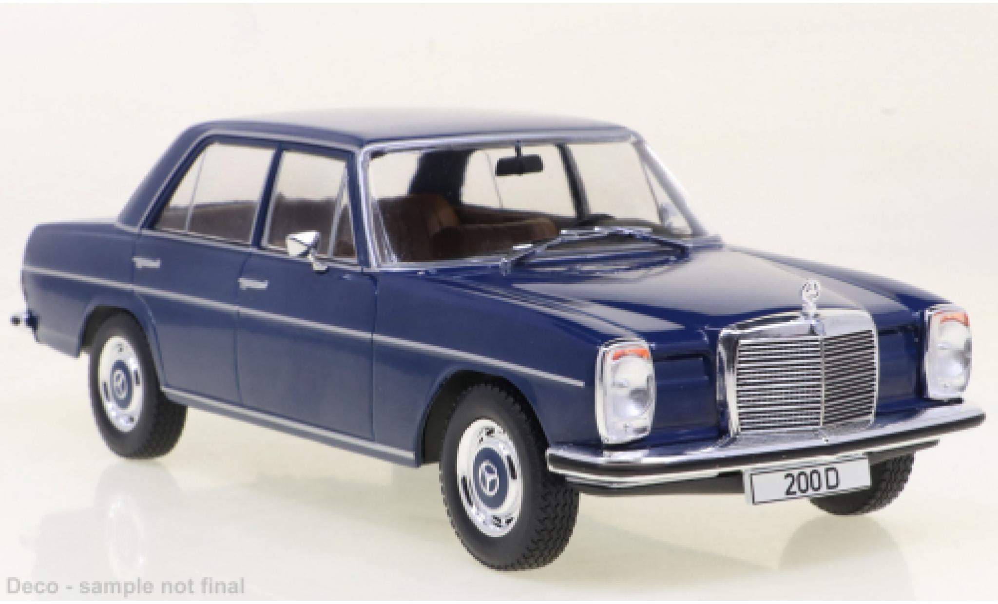 Mercedes 200 1/24 WhiteBox D (W115) blue fonc&eacute; 1968 diecast model cars