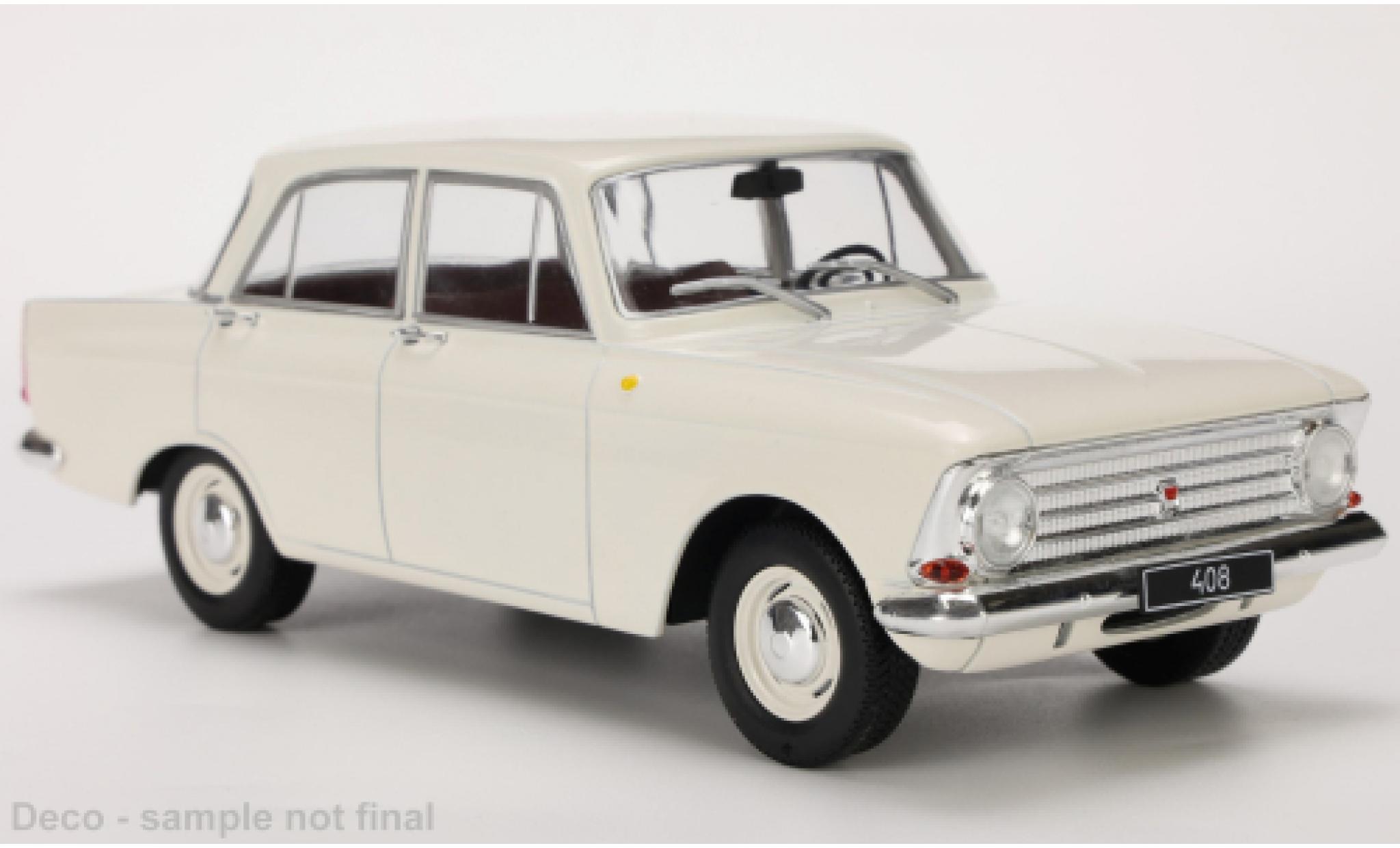 Moskwitsch 408 1/24 WhiteBox white 1966 diecast model cars